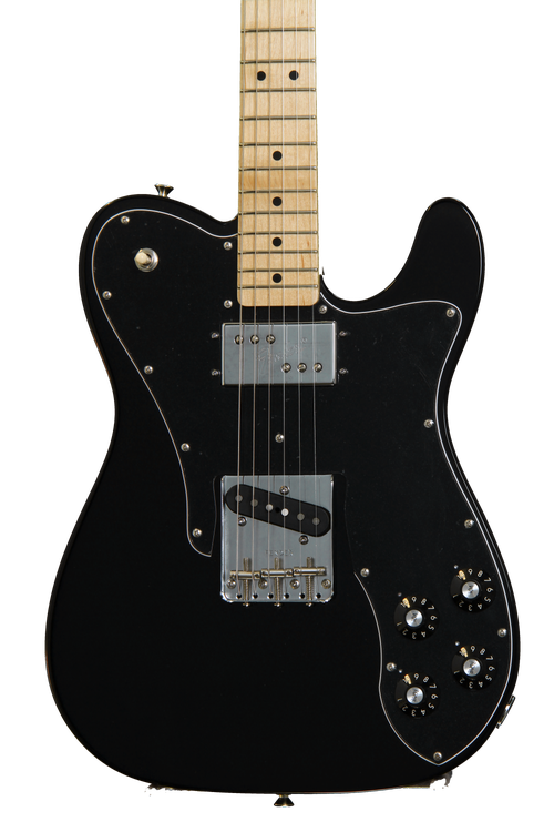 Fender '72 Telecaster Custom - Black w/ Maple Fingerboard | Sweetwater