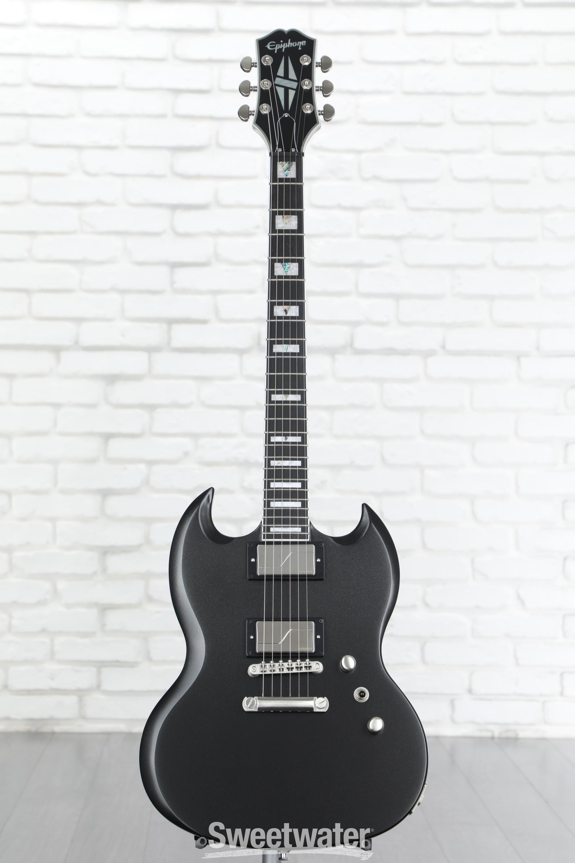 高速 割引 平日 Electric Prophecy SG Epiphone Guitar Black Jet Aged - ギター