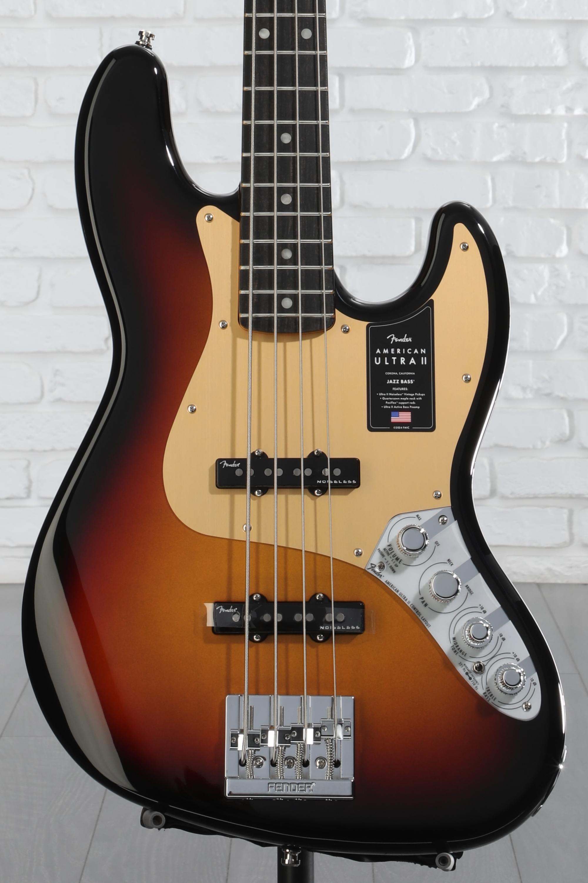 Fender American Ultra II Jazz Bass - Ultraburst, Ebony