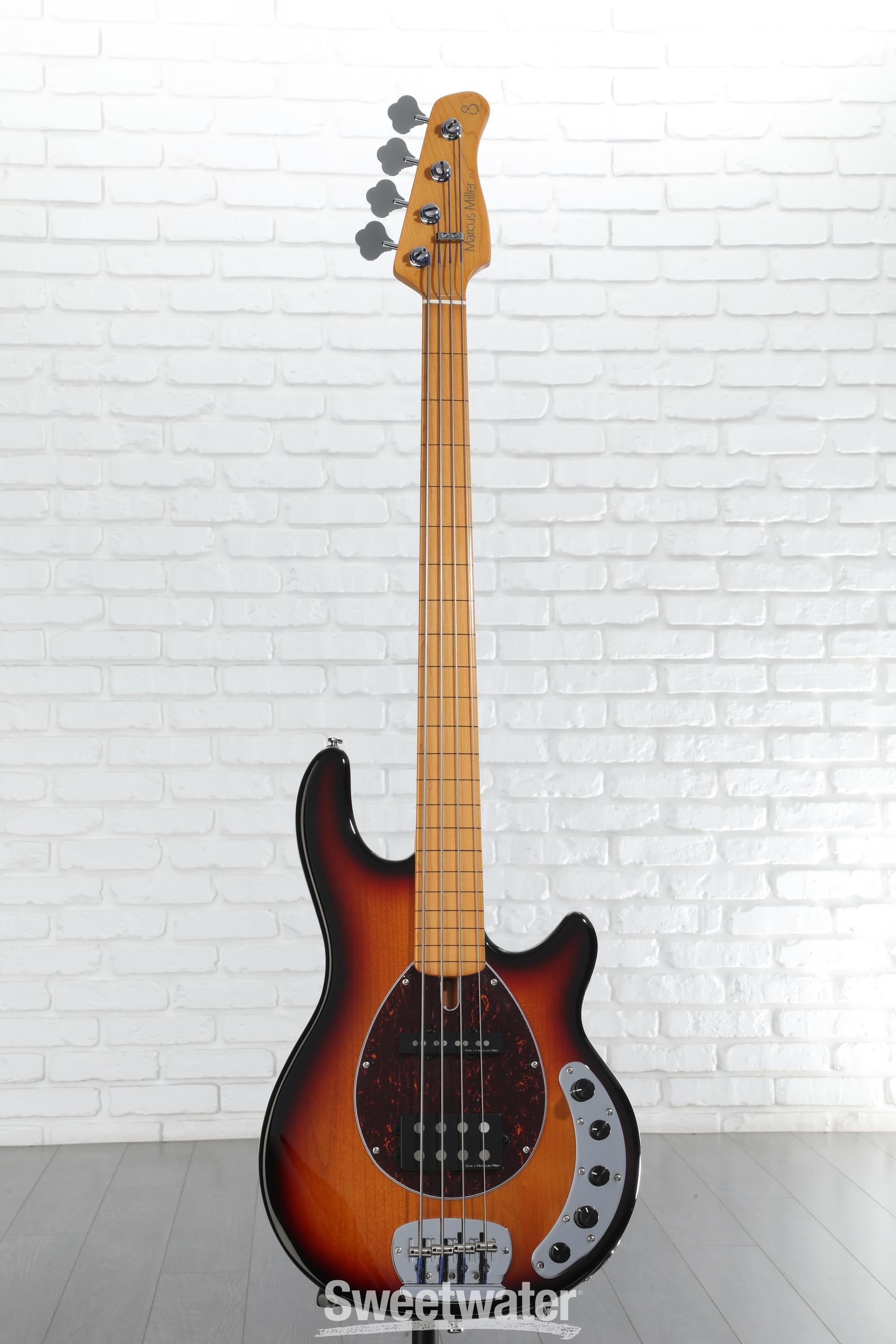 Sire Marcus Miller Z7 Fretless Bass Guitar - 3-tone Sunburst