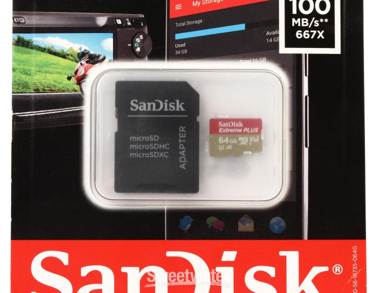 SanDisk Extreme PLUS SDXC UHS-I 128 Go