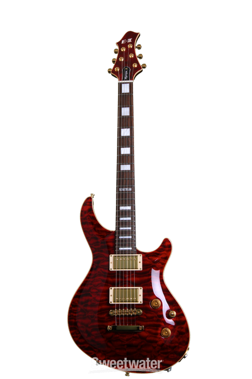 ESP E-II Mystique - See Thru Black Cherry, Quilted Maple