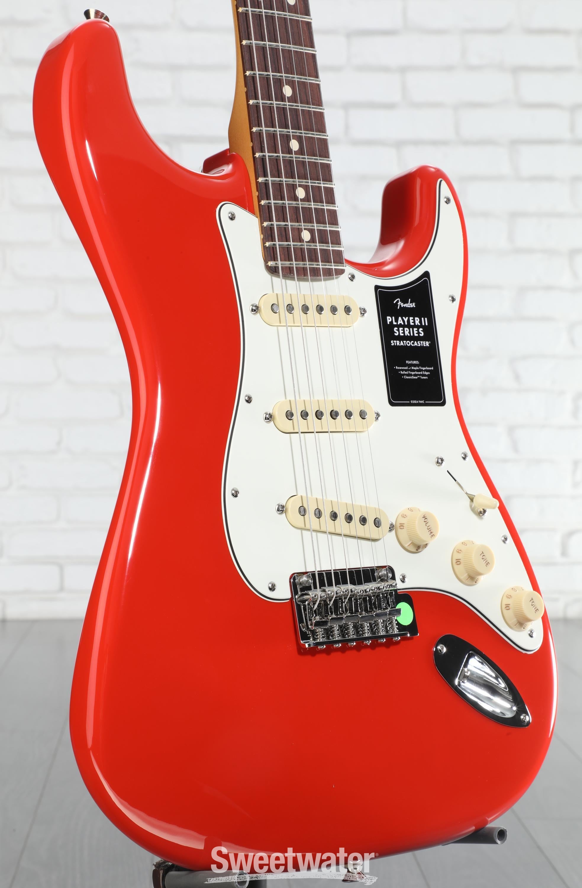Fender Player II Stratocaster Electric Guitar - Coral Red with