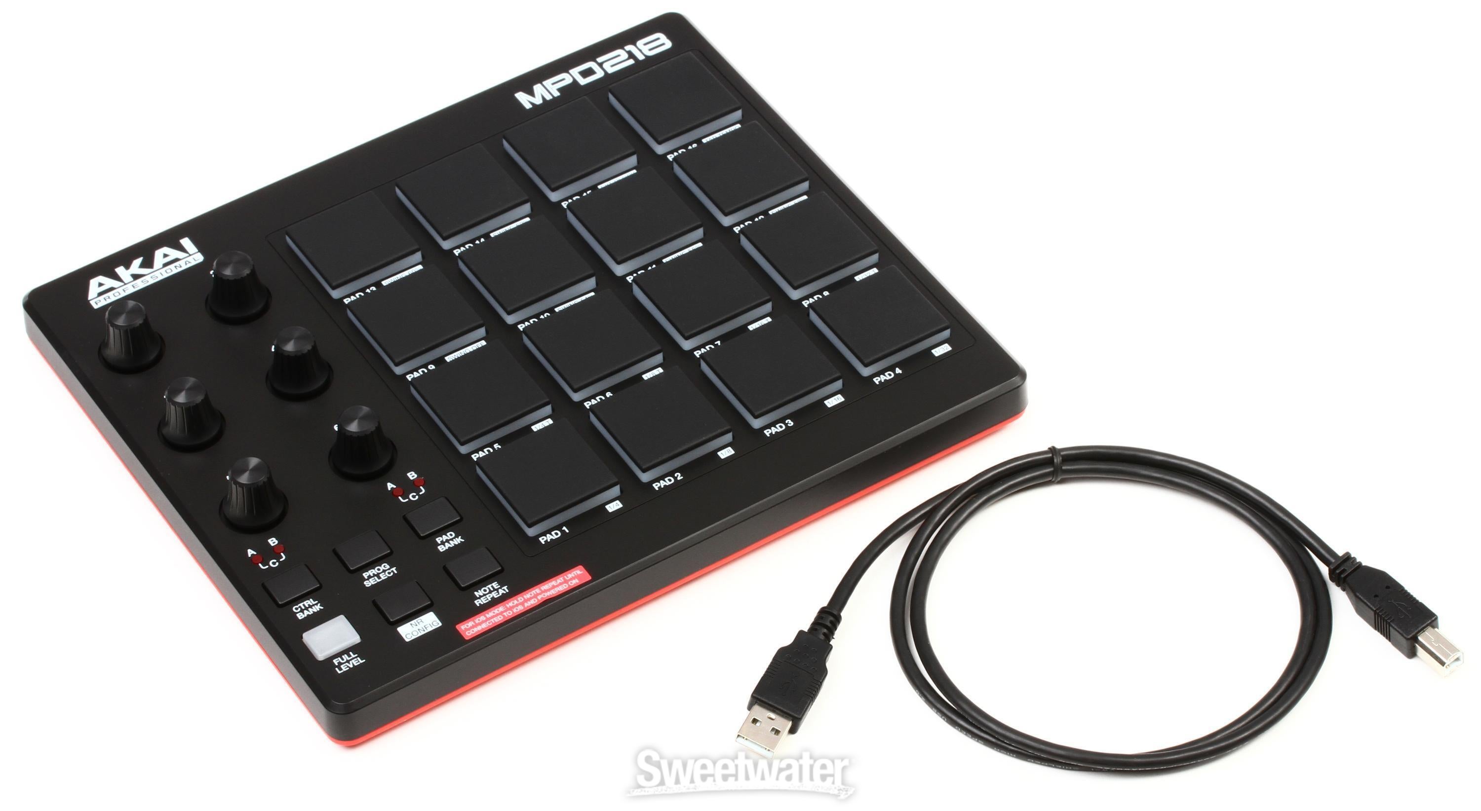 Akai Professional MPD218 16-Pad MIDI Pad Controller | Sweetwater