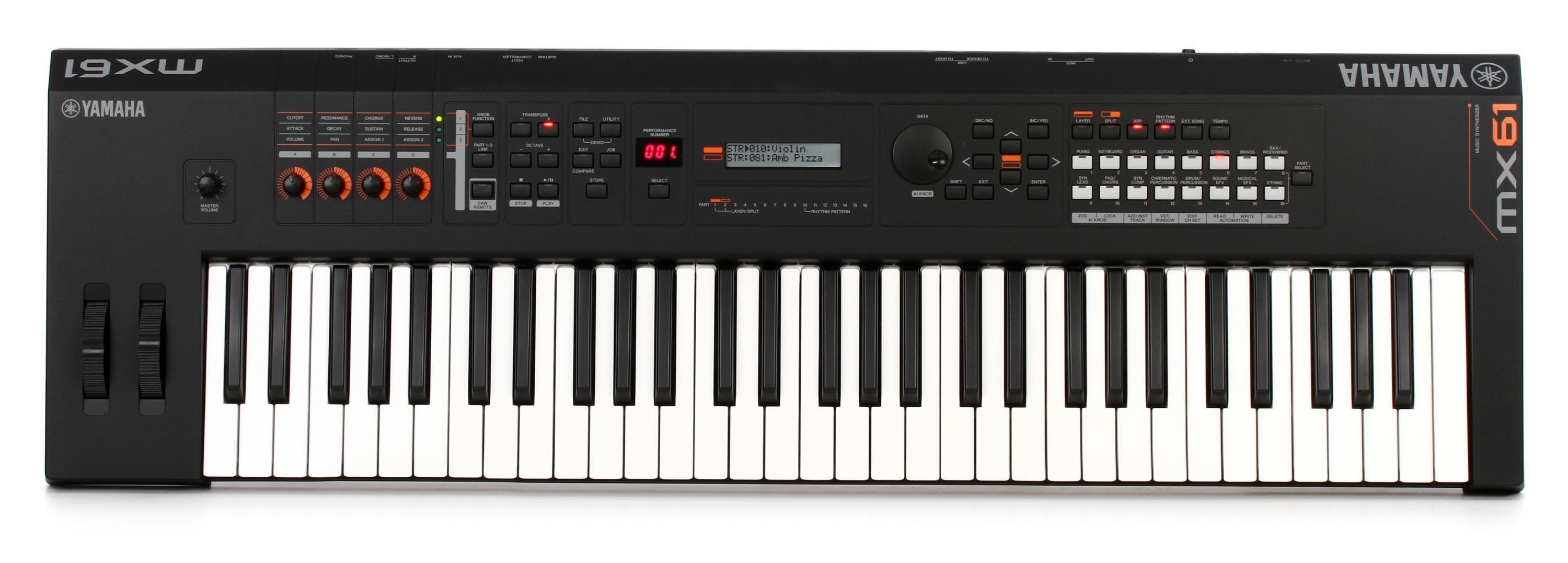 Yamaha MX61 Music Synthesizer V2 - Black | Sweetwater