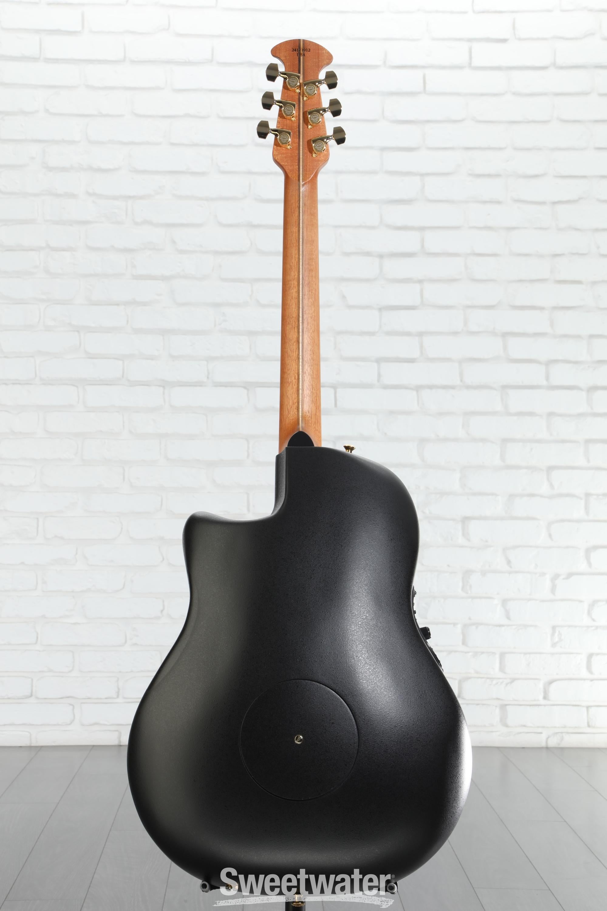 Ovation USA Elite Deep Cutaway E-Acoustic Guitar - Natural