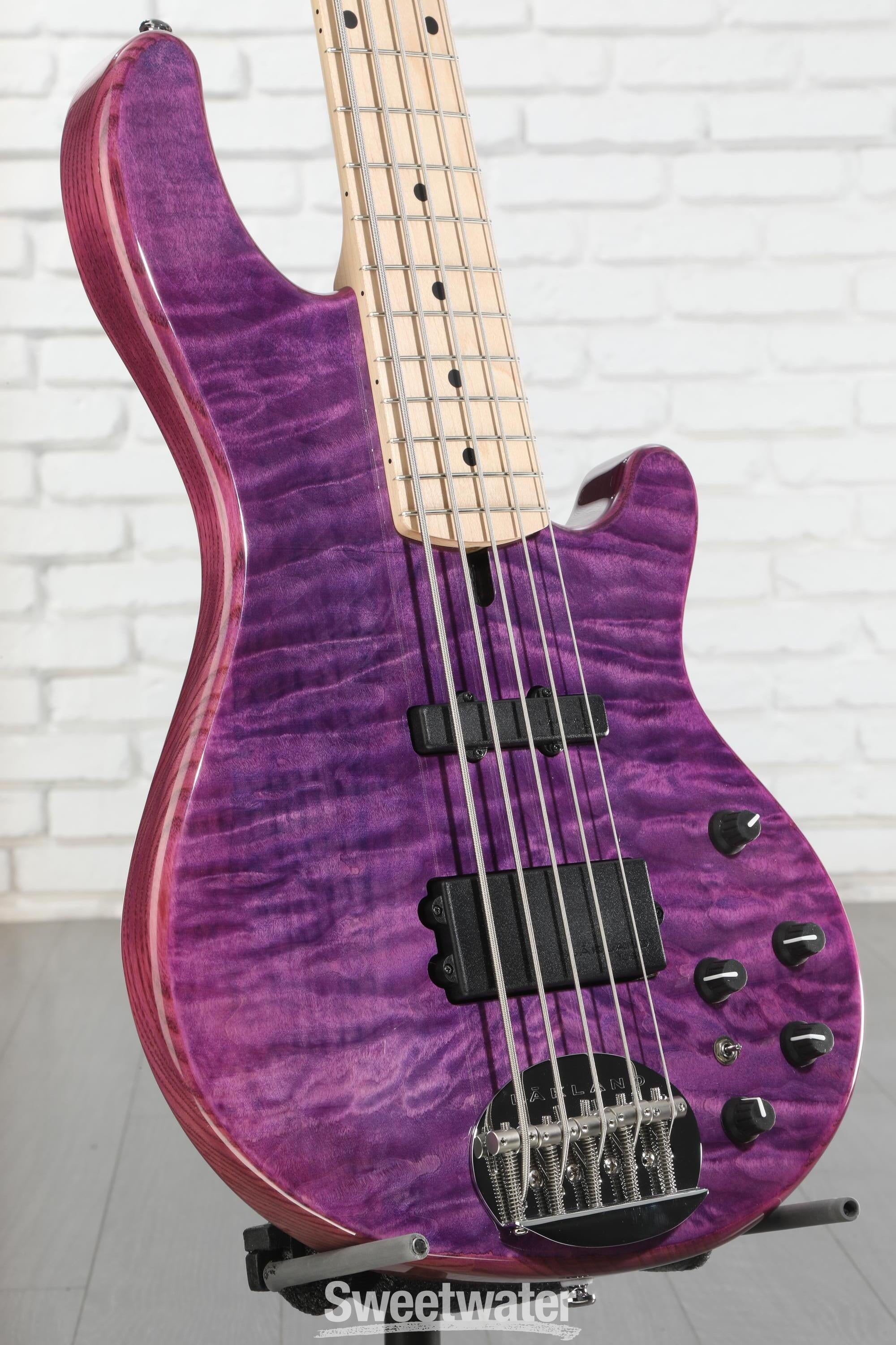 Lakland Skyline 55-02 Deluxe Bass Guitar - Translucent Purple with
