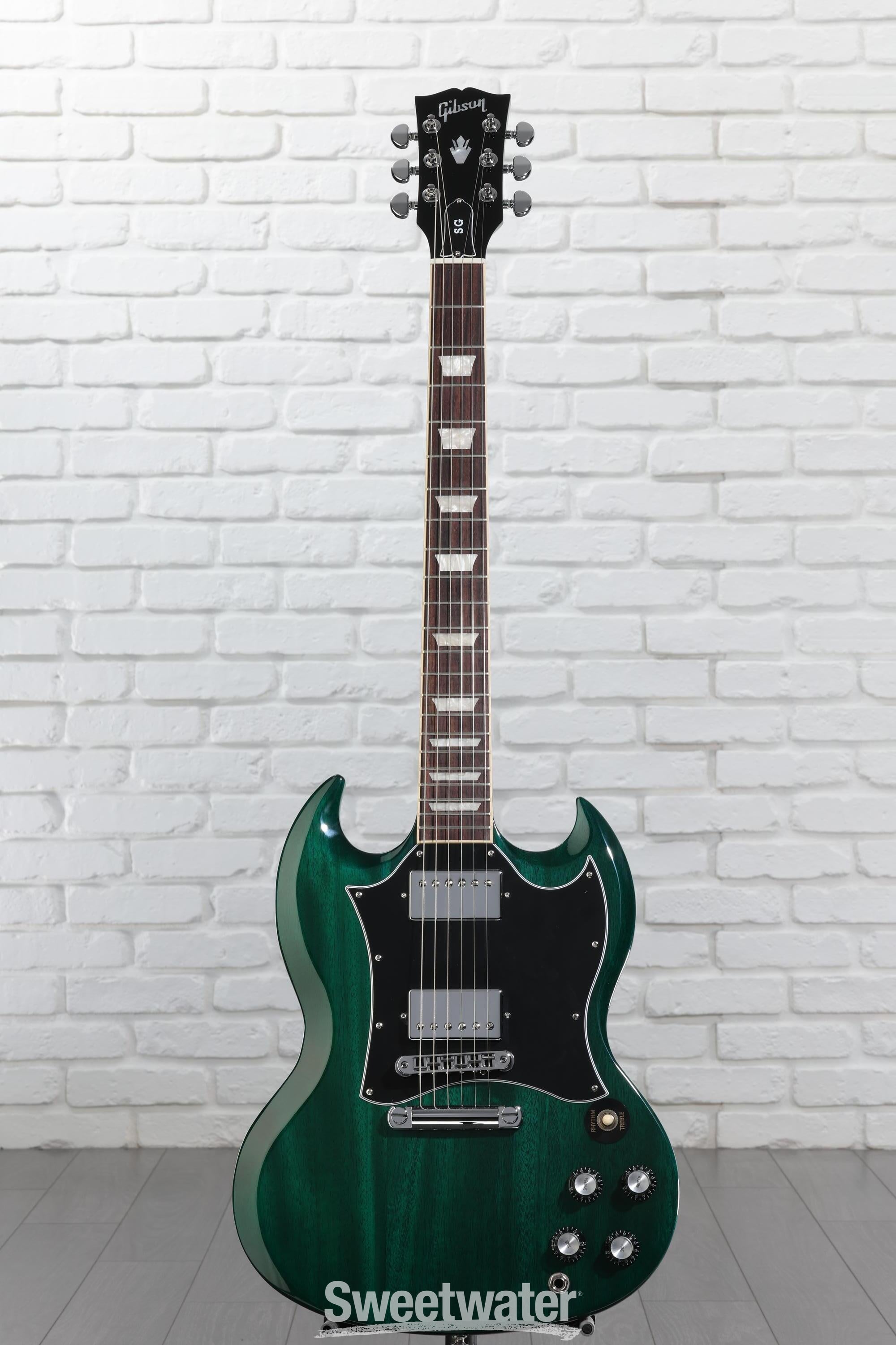 Gibson SG Standard Electric Guitar - Transparent Teal | Sweetwater