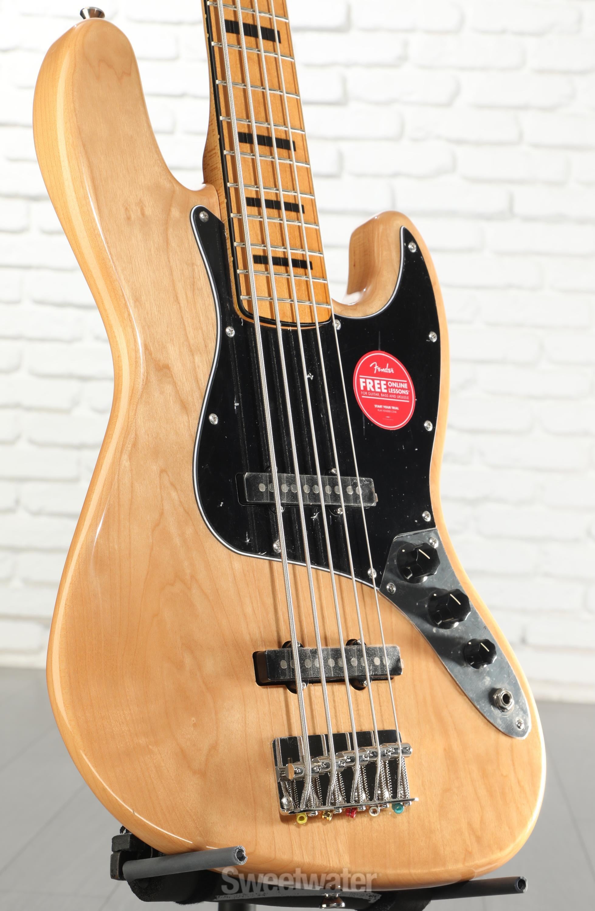 Squier Classic Vibe '70s Jazz Bass V - Natural with Maple