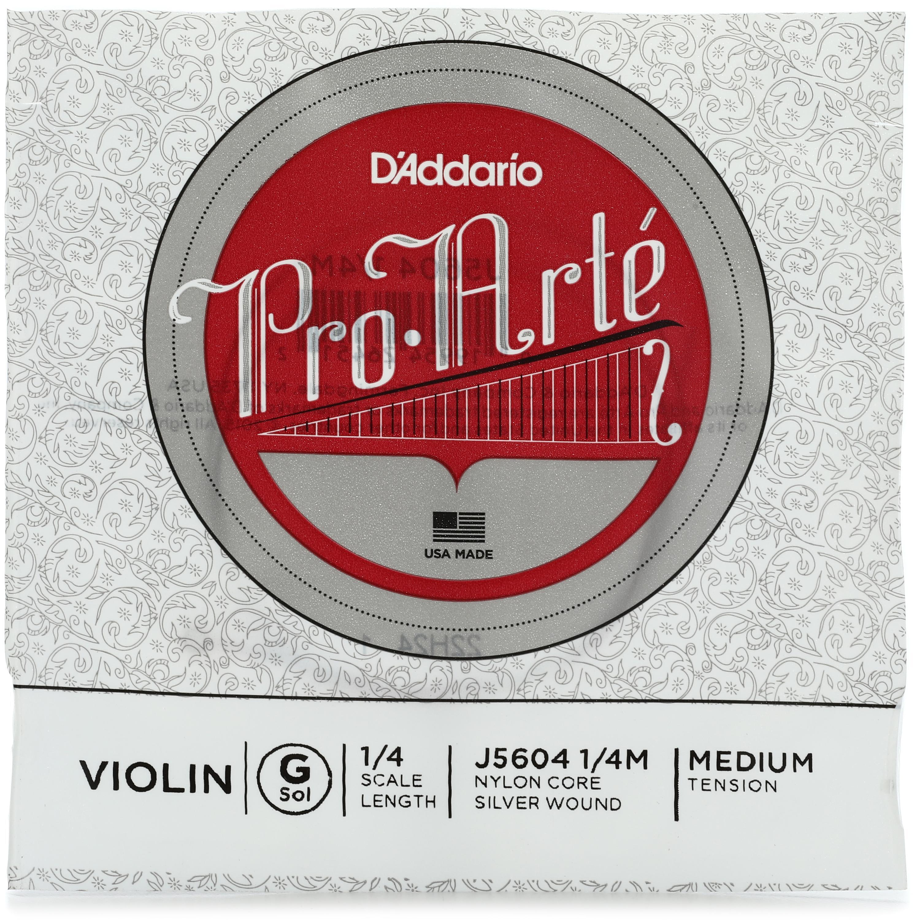Photo of D'Addario J5604 Pro-Arte Violin G String - 1/4 Size, Medium Tension