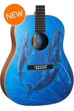 Photo of Martin Biosphere Dreadnought Acoustic Guitar - Printed Top with Whale Theme