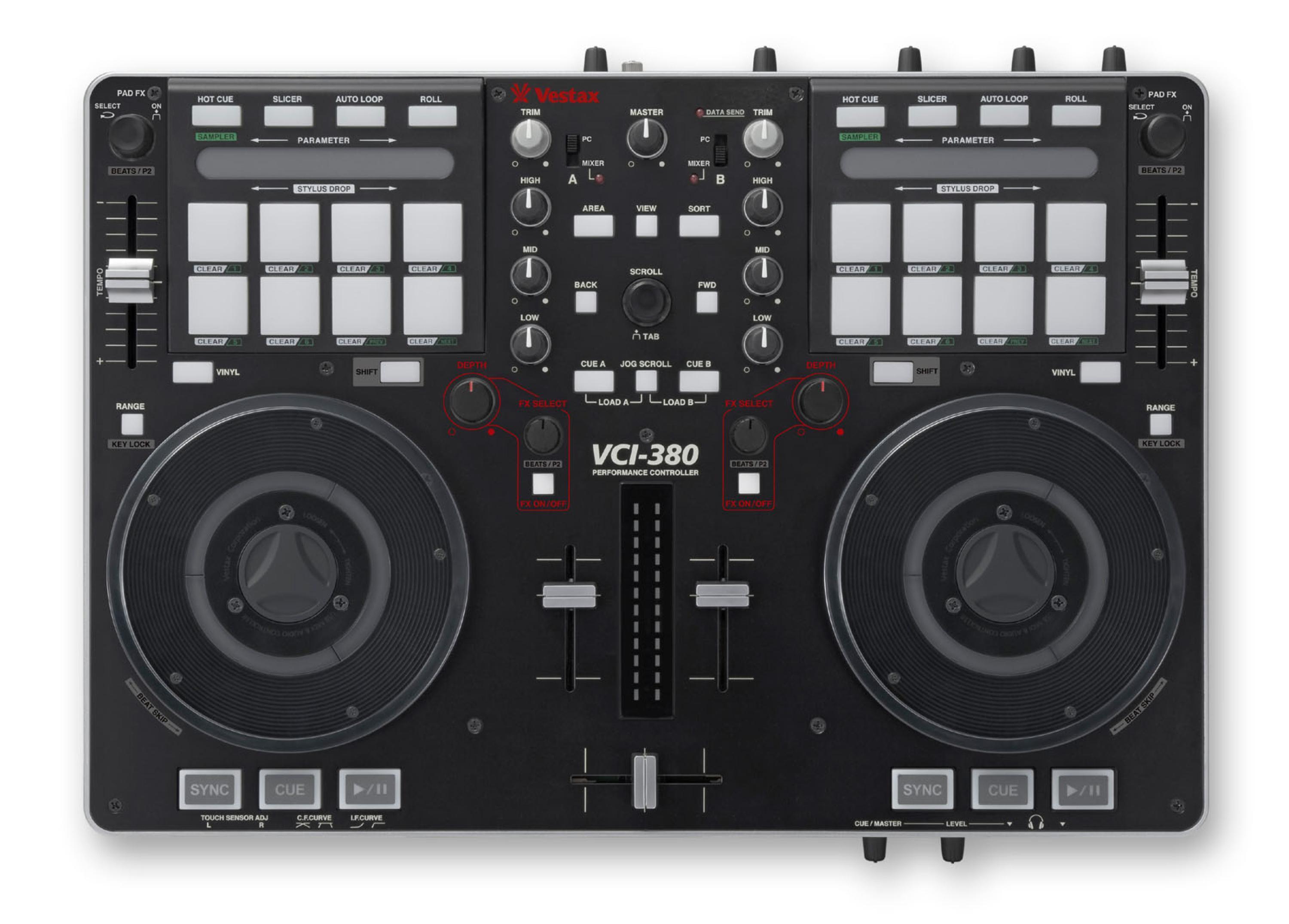 Vestax VCI-380 2-channel DJ Controller and Mixer | Sweetwater
