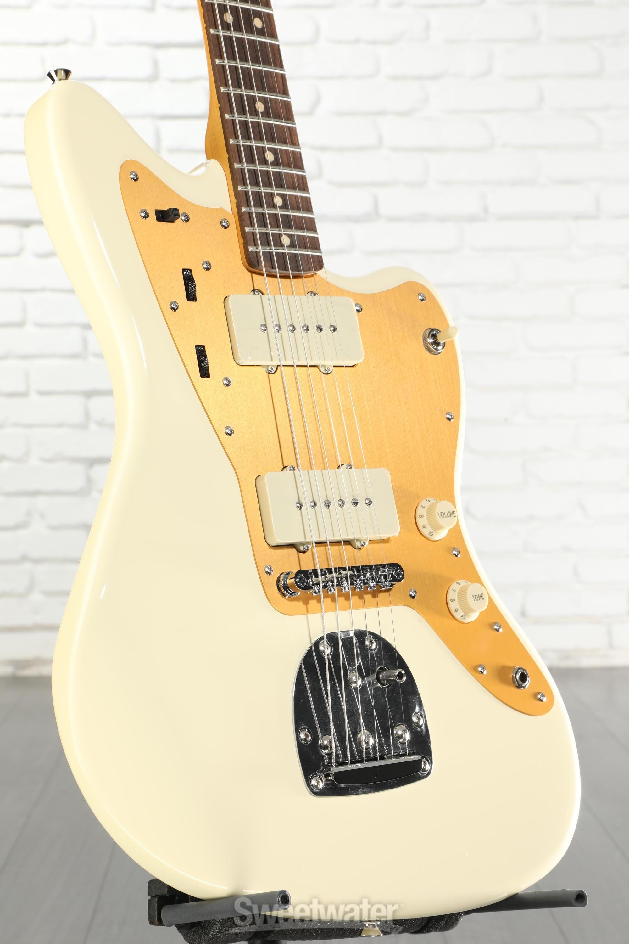 Photo of Squier J Mascis Signature Jazzmaster - Vintage White with Indian Laurel Fingerboard