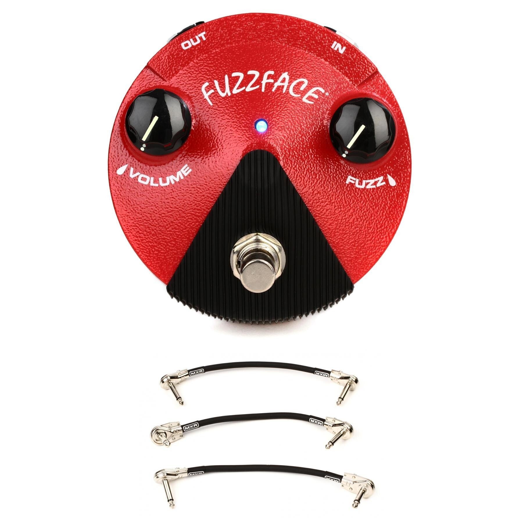 Dunlop FFM2 Germanium Fuzz Face Mini with 3 Patch Cables