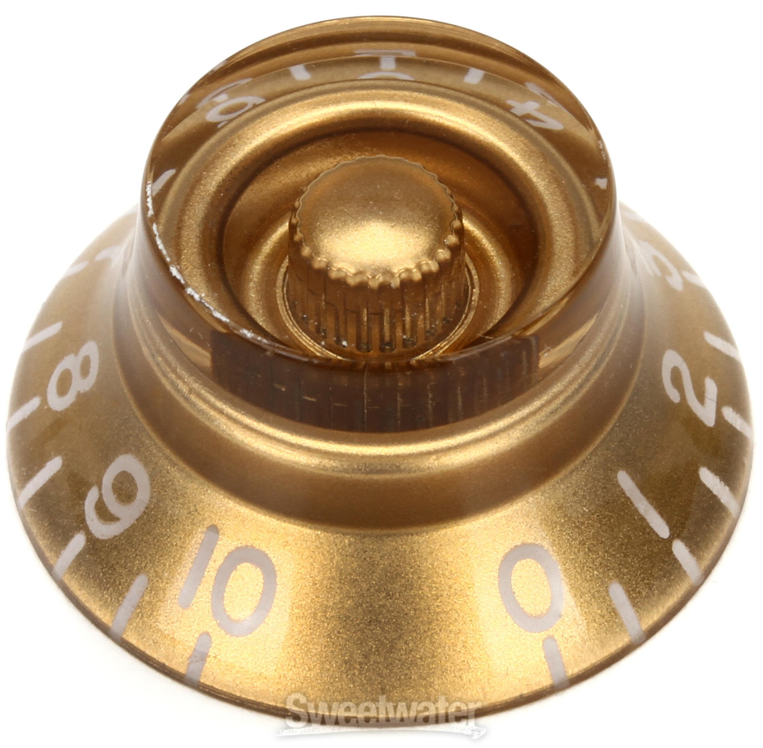 Gibson Accessories Top Hat Knobs 4-pack - Vintage Gold