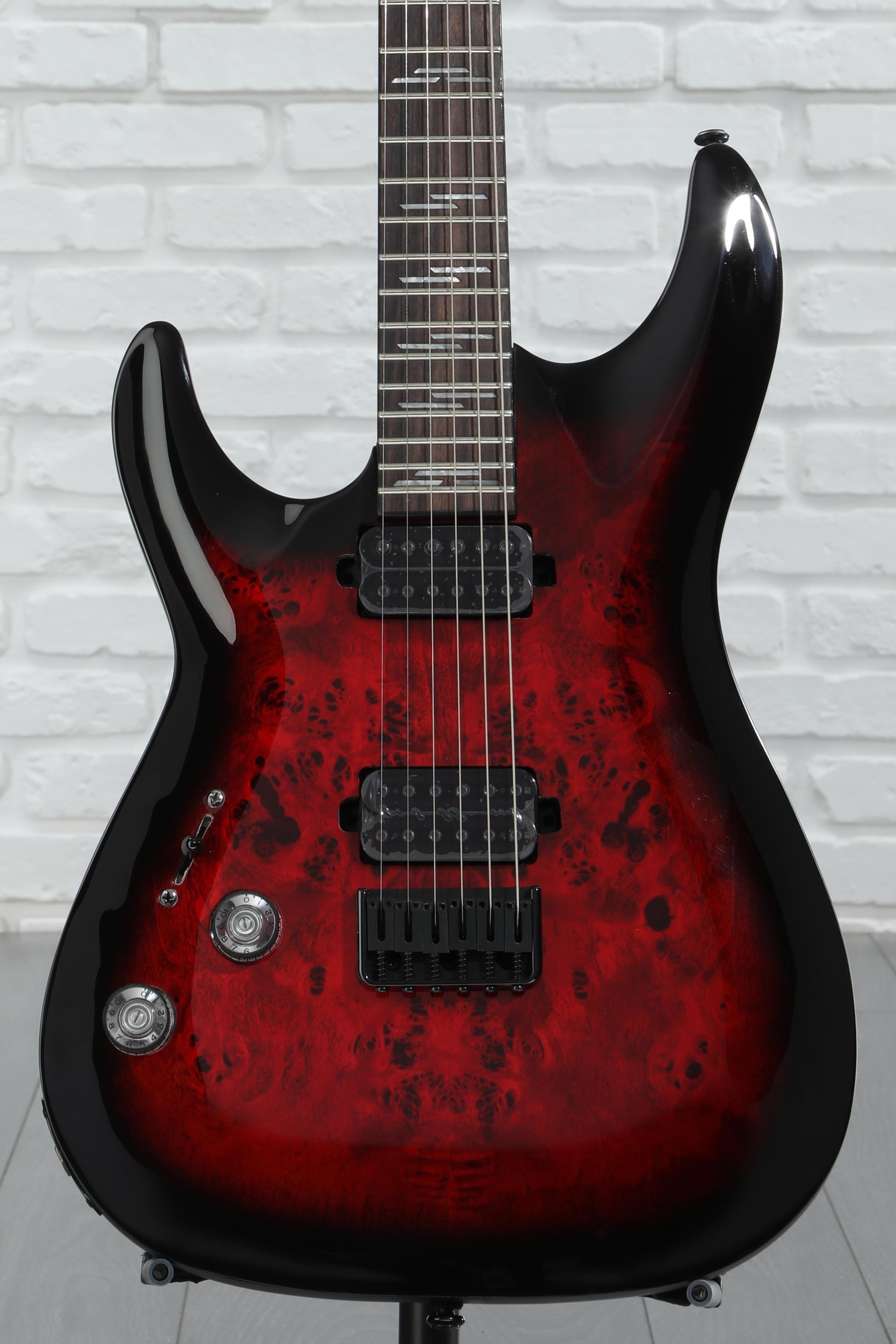 Schecter Omen Elite-6 Left-handed Electric Guitar - Black