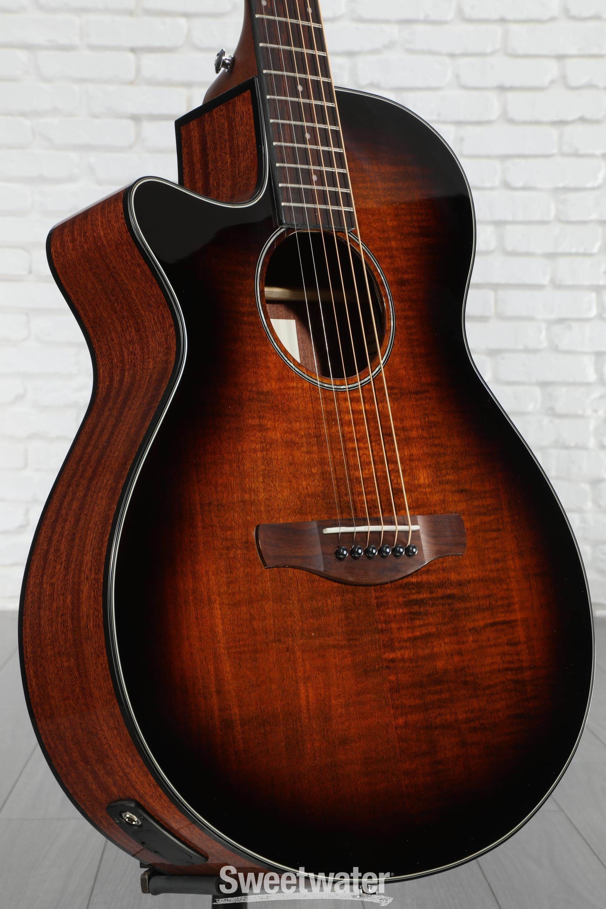 Ibanez AEG70L Left-Handed Acoustic-Electric Guitar - Tiger Burst
