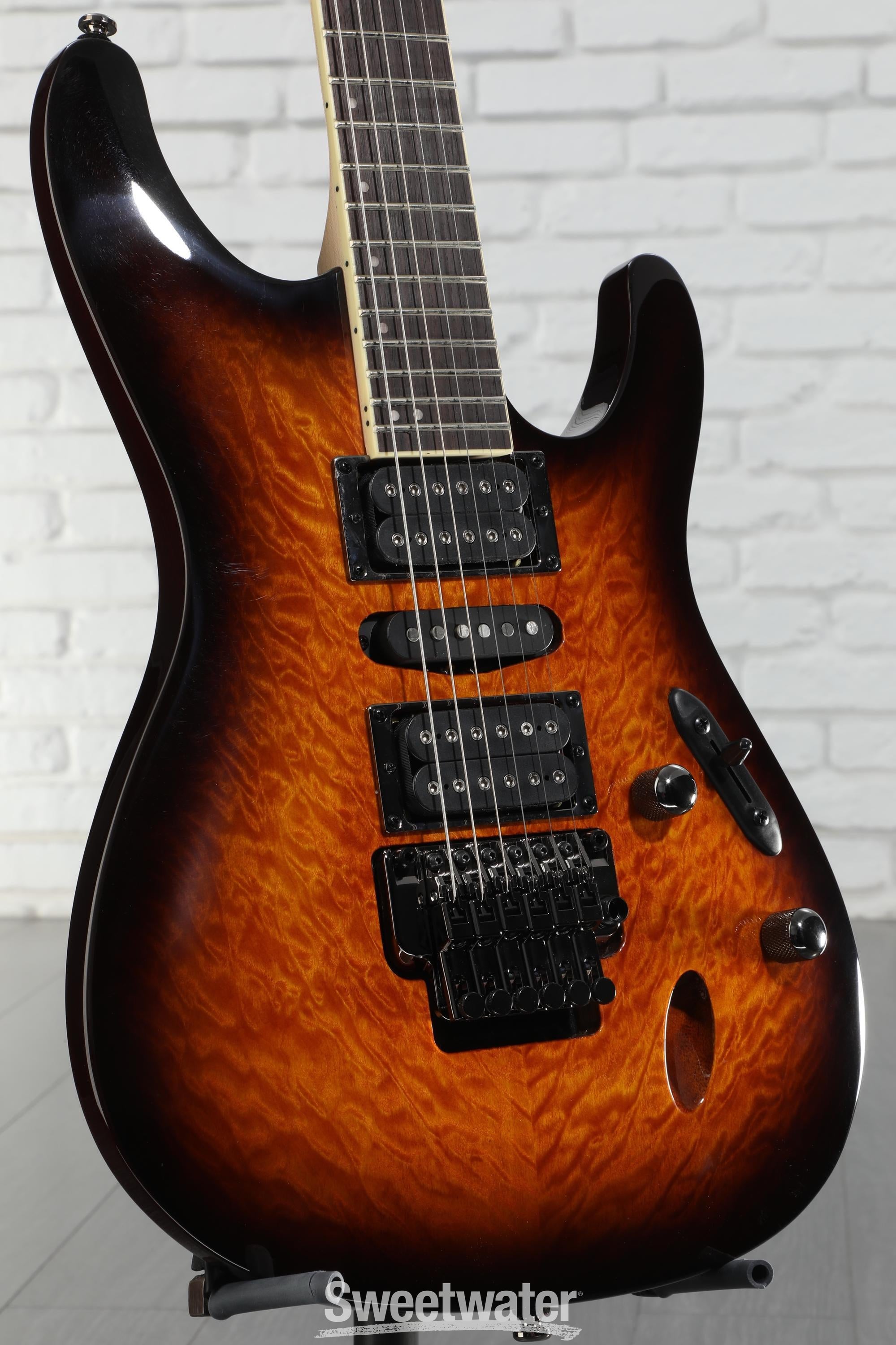 Ibanez S670QM Electric Guitar - Dragon Eye Burst | Sweetwater