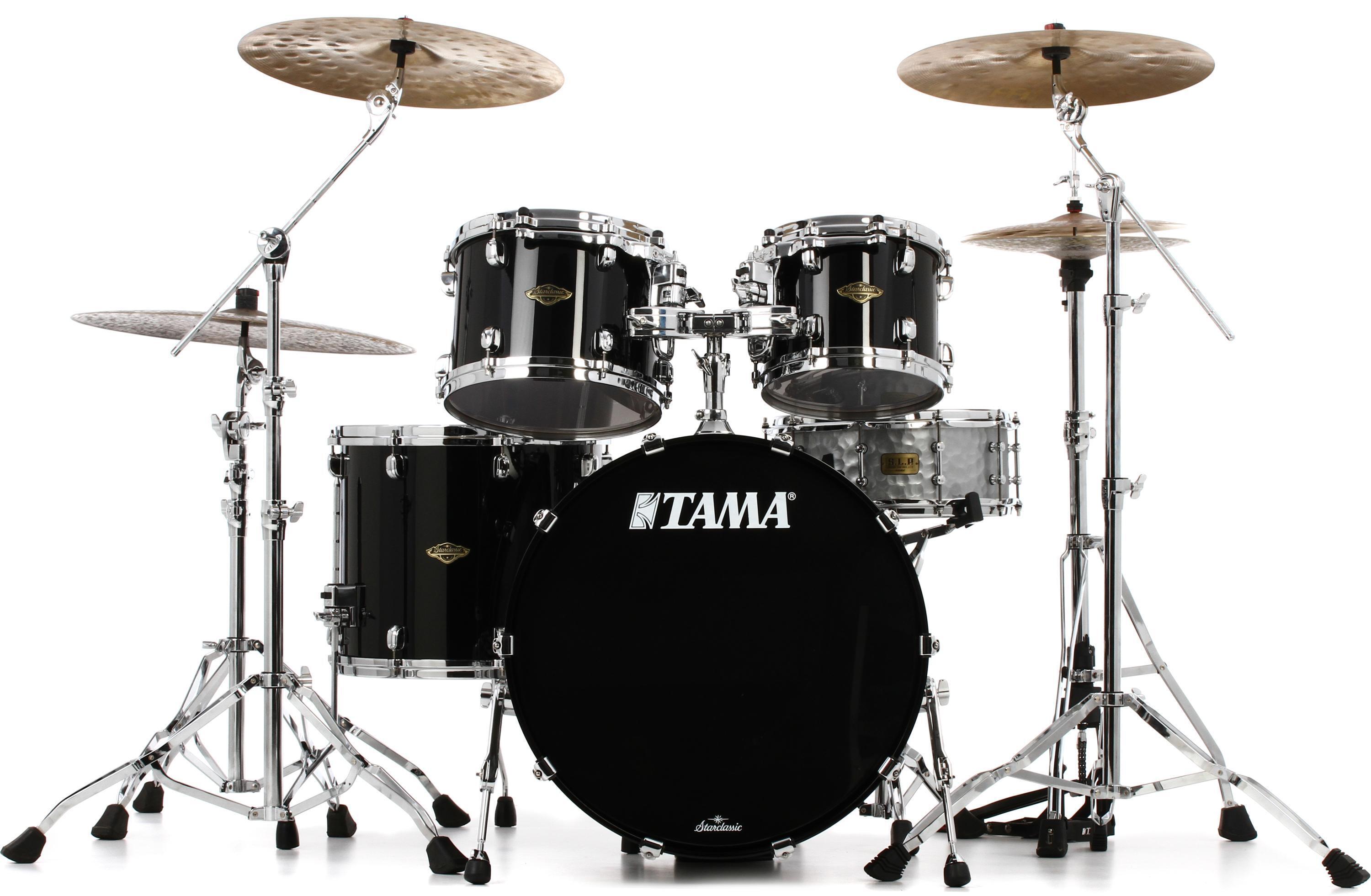 Tama Starclassic Walnut/Birch WBS42S 4-piece Shell Pack - Piano Black