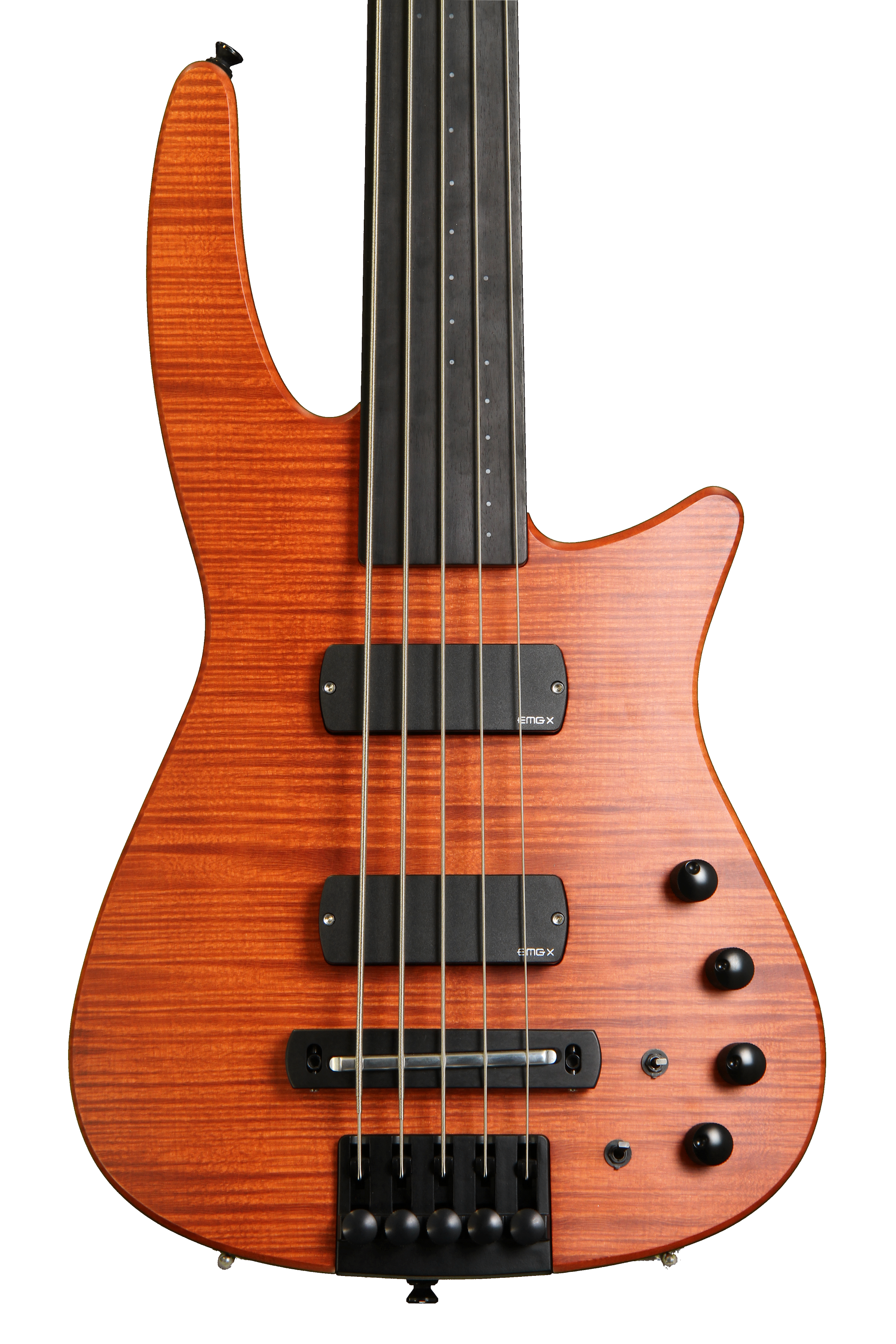 NS Design CR5 Radius Fretless 5-string Bass Guitar - Amber Satin