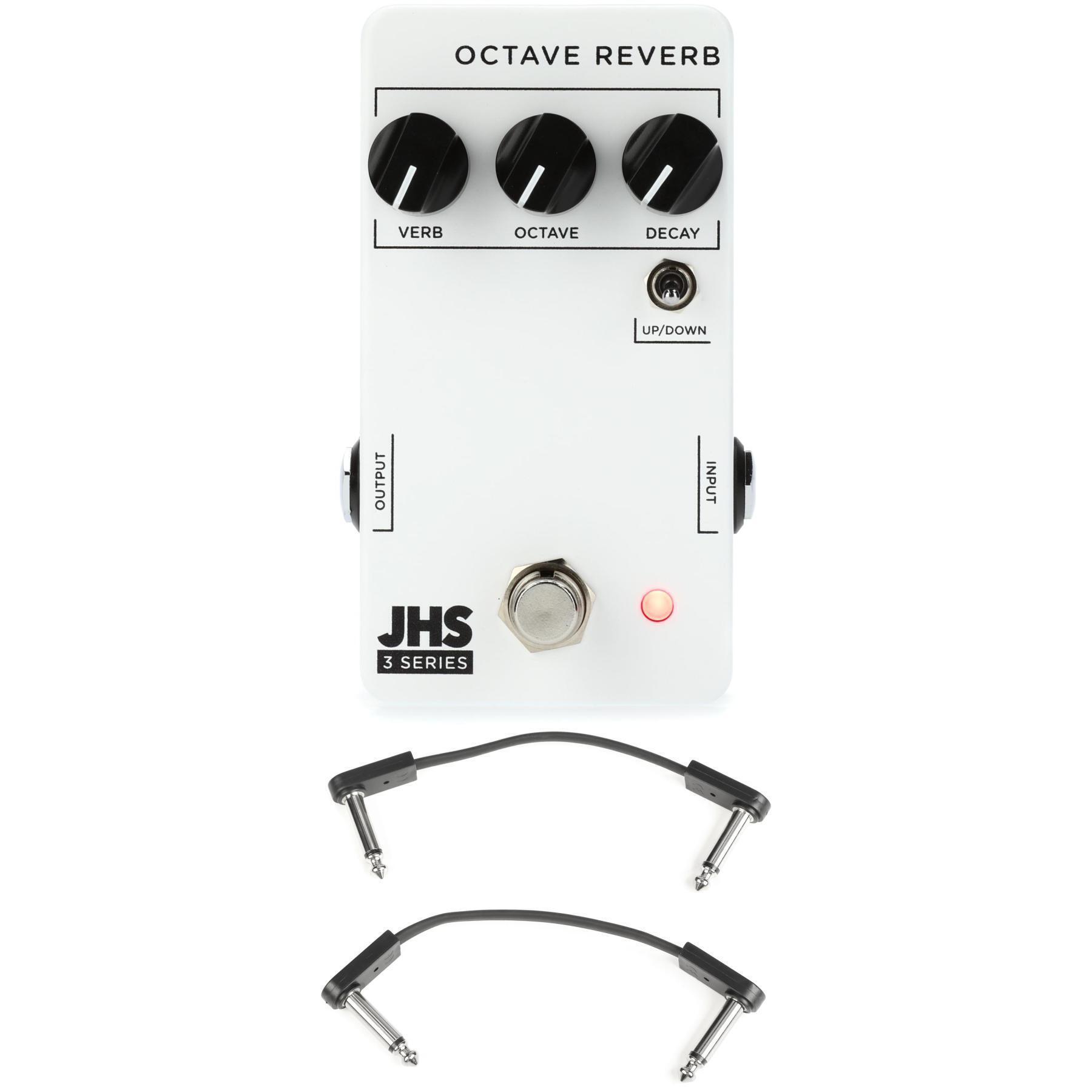 Photo of JHS 3 Series Octave Reverb Pedal with EBS Patch Cables