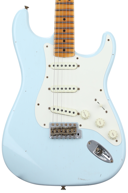 ★SonicBlue Relic Multilayer Stratocaster Fender '61 Strat Heavy Relic HW Pickups Roasted Body/Neck