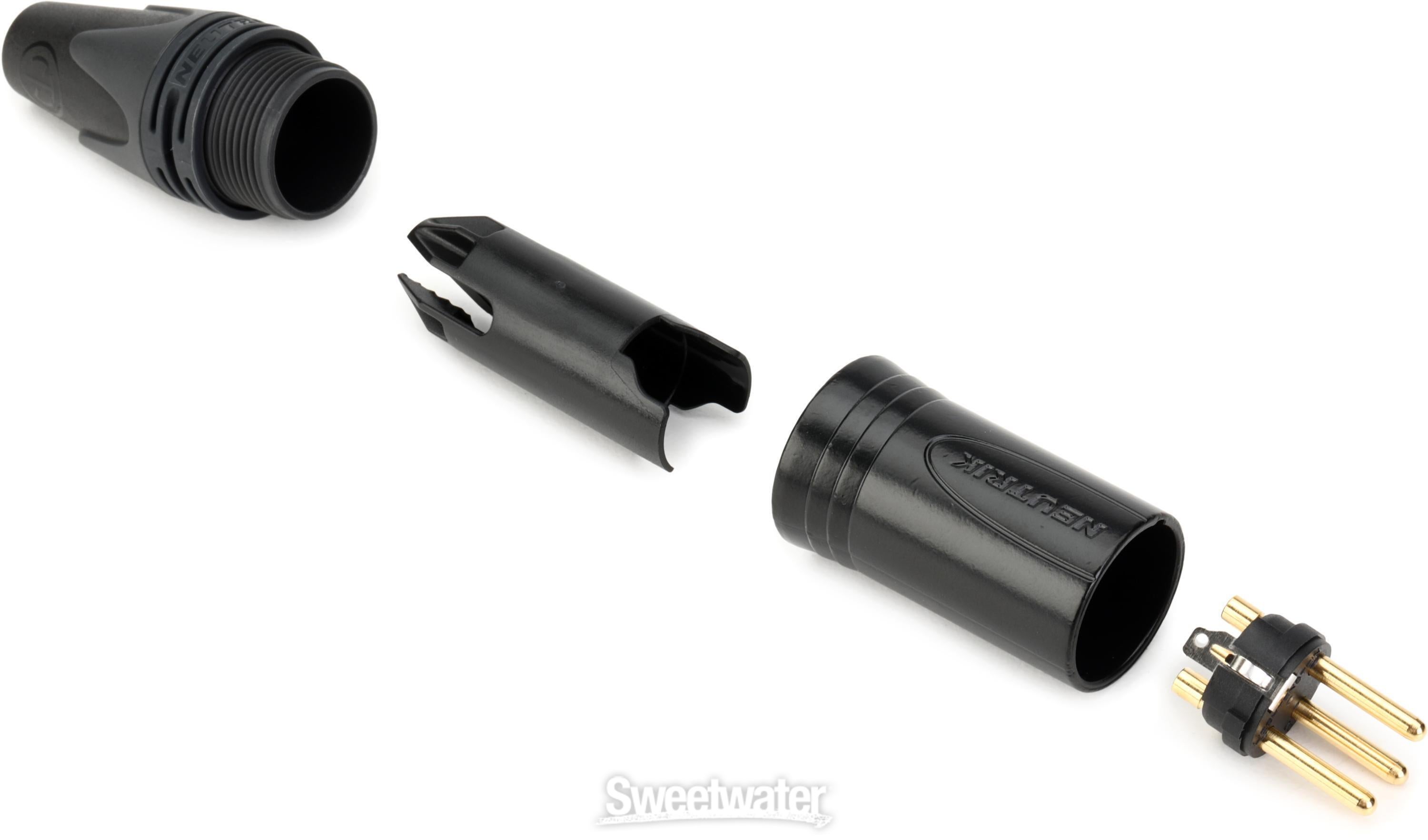 Neutrik NC3MXX-B 3-pole Male XLR Cable-mount Connector | Sweetwater