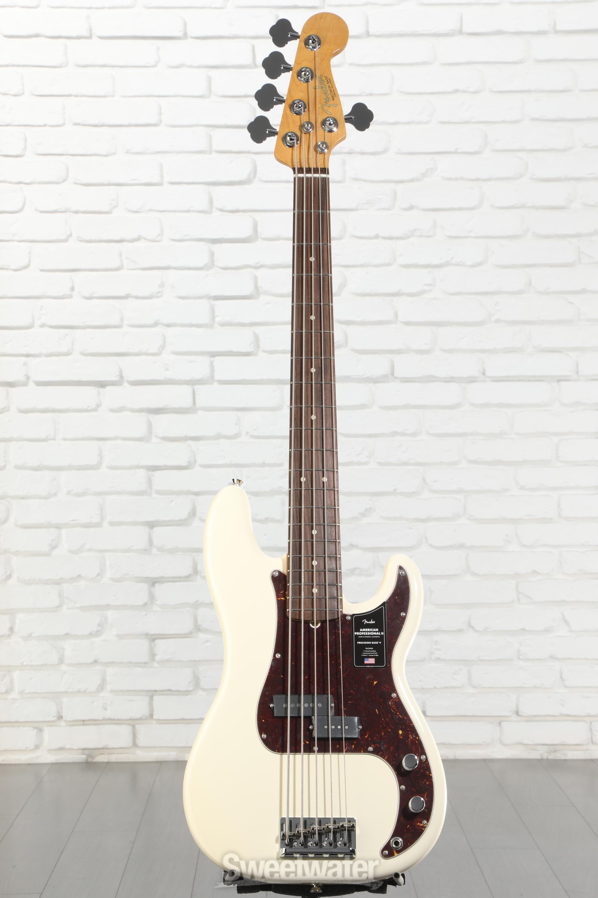 Fender American Professional II Precision Bass V - Olympic White