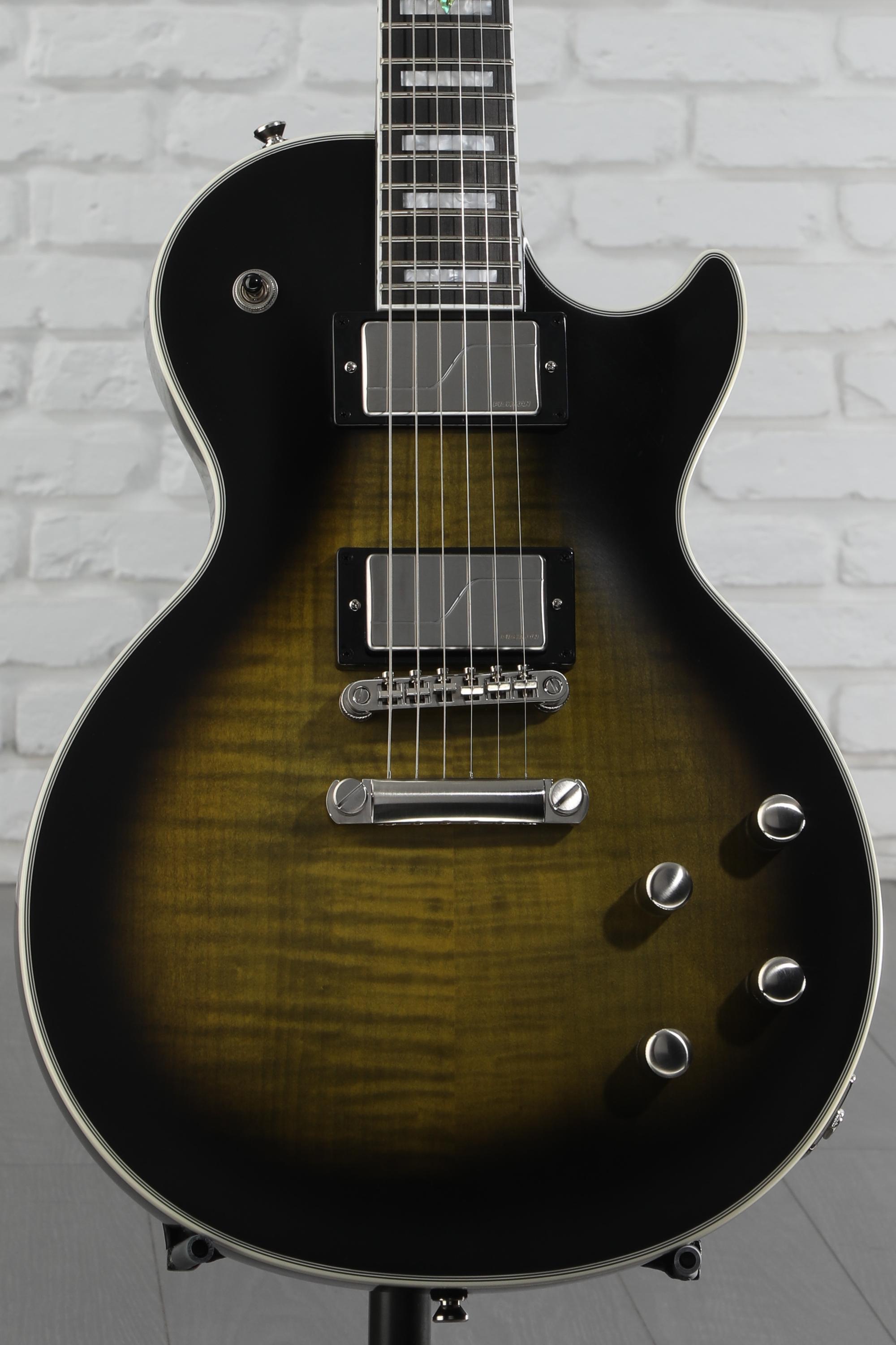 Epiphone Les Paul Prophecy Electric Guitar - Olive Tiger Aged