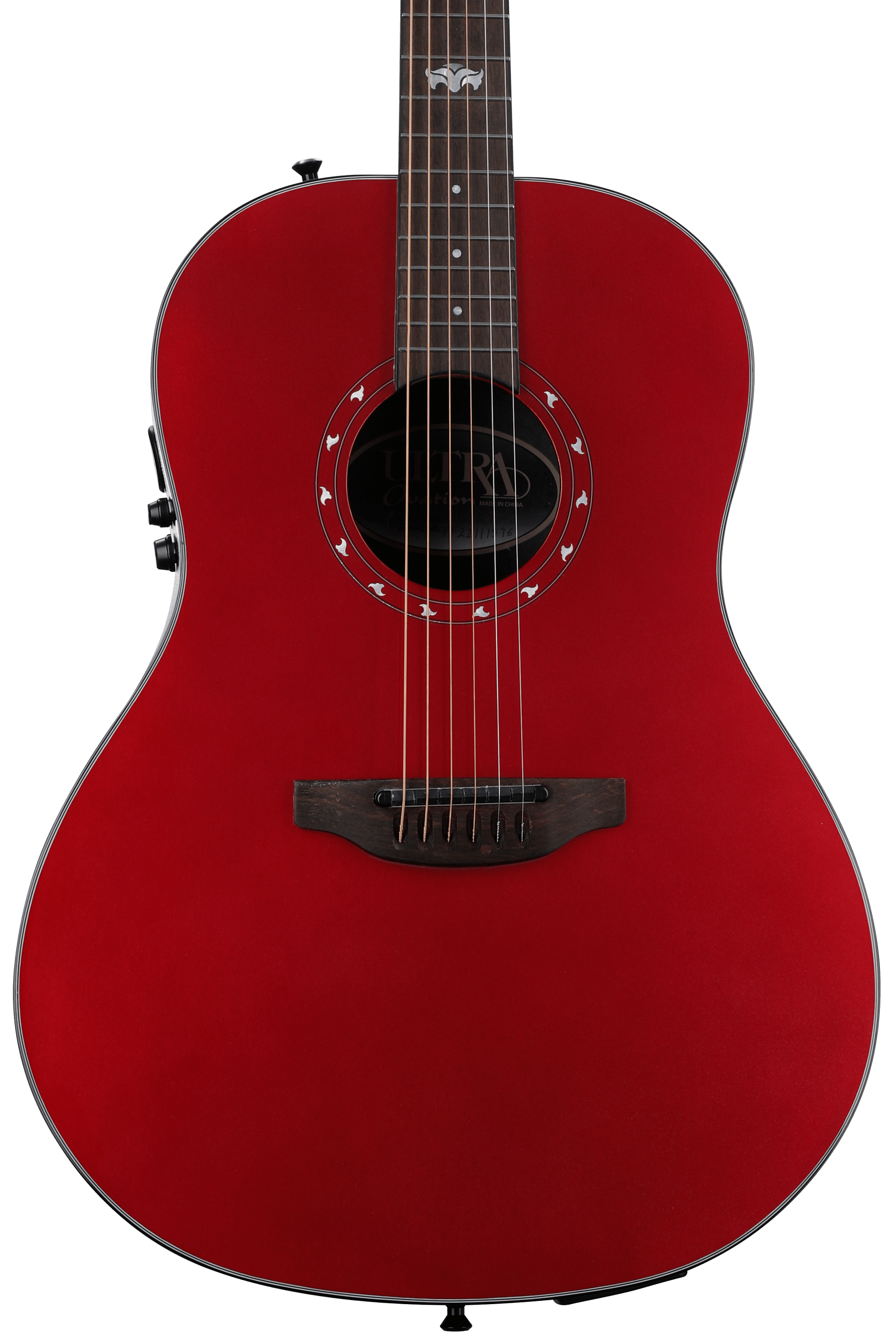 Ovation Ultra E 1516 Mid Depth Acoustic-electric Guitar - Vampira