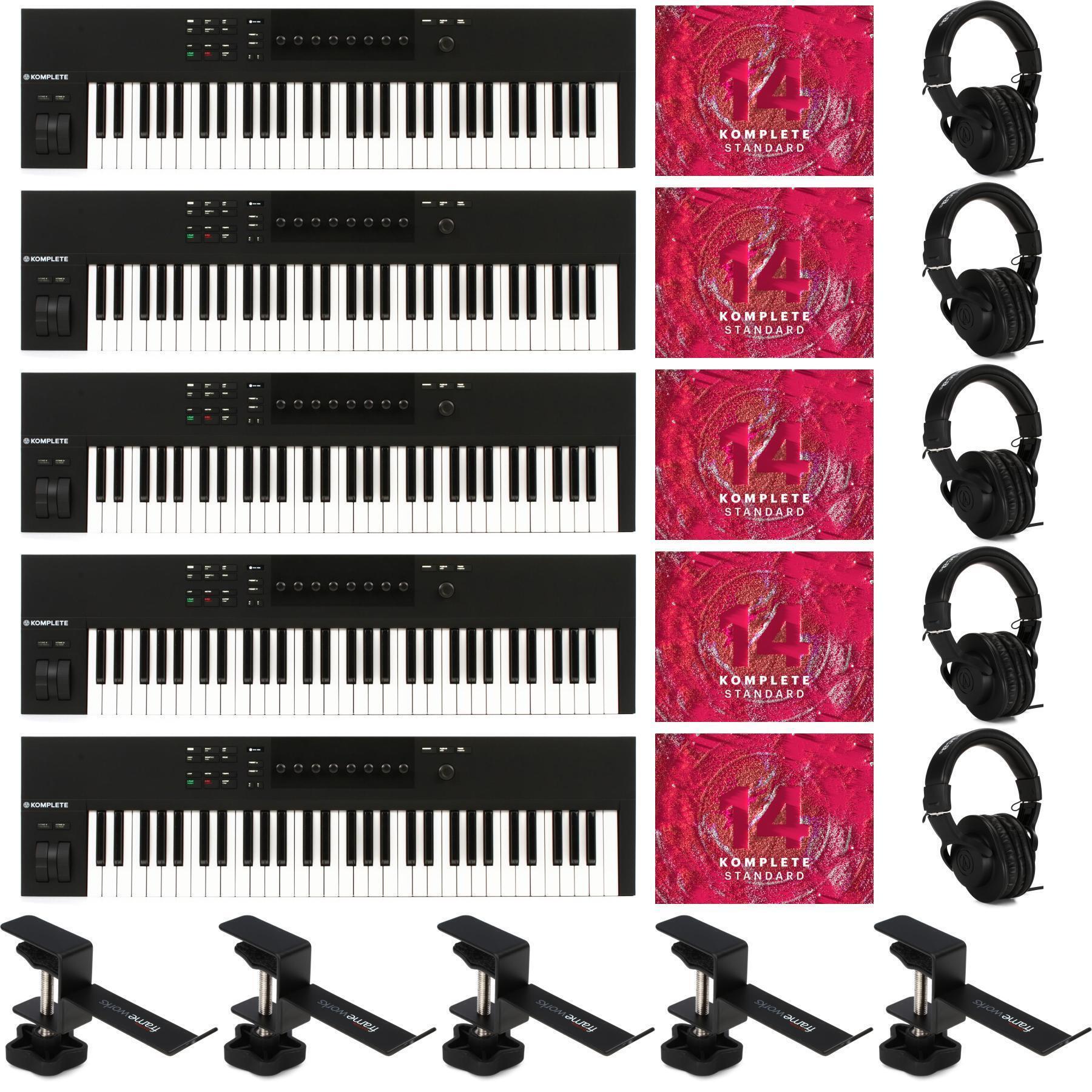 Native Instruments Komplete Kontrol A61 Smart Keyboard Controller and  Komplete Standard Educational Lab Bundle | Sweetwater