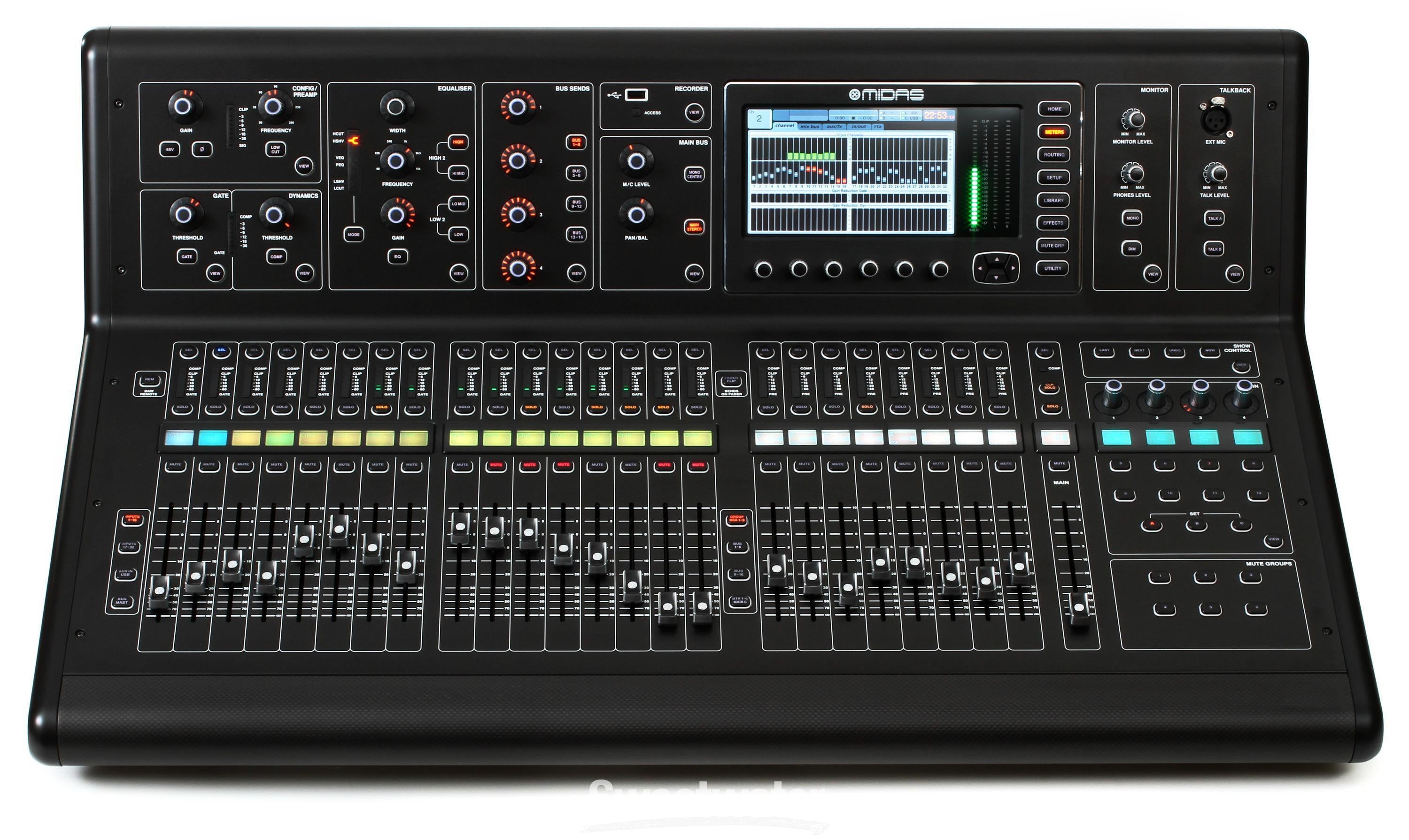 Midas M32 Tour Pack with Digital Mixer, MDL32 Stage Box and
