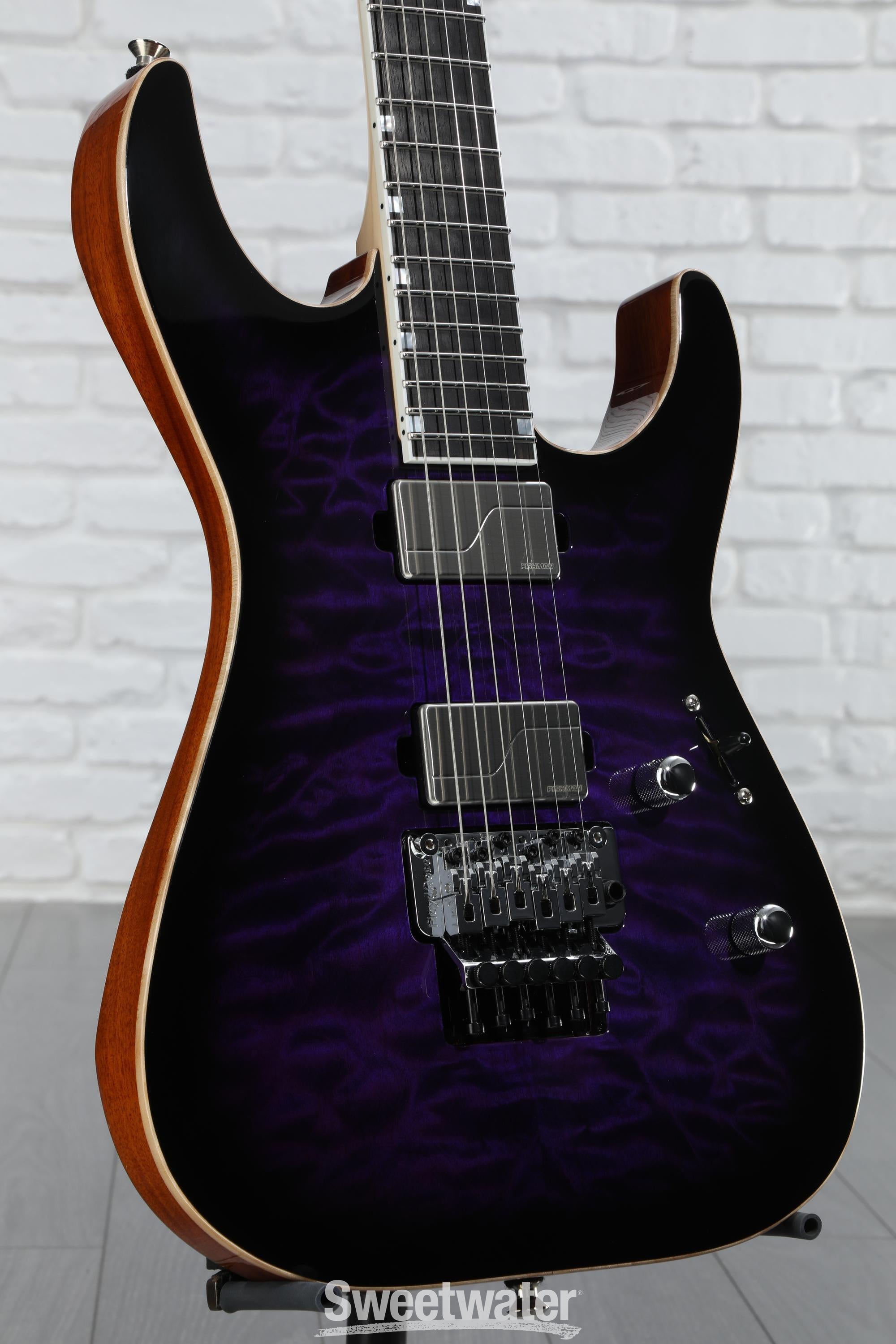 ESP M-II DX USA Electric Guitar - Dark Purple Sunburst | Sweetwater