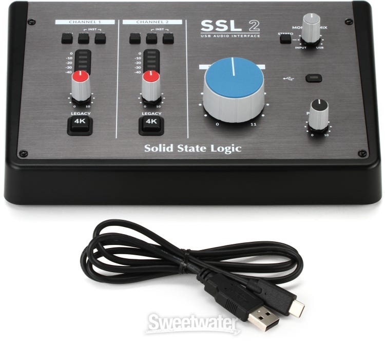 Solid State Logic SSL2 - Interfaz de audio USB-C de 2 canales