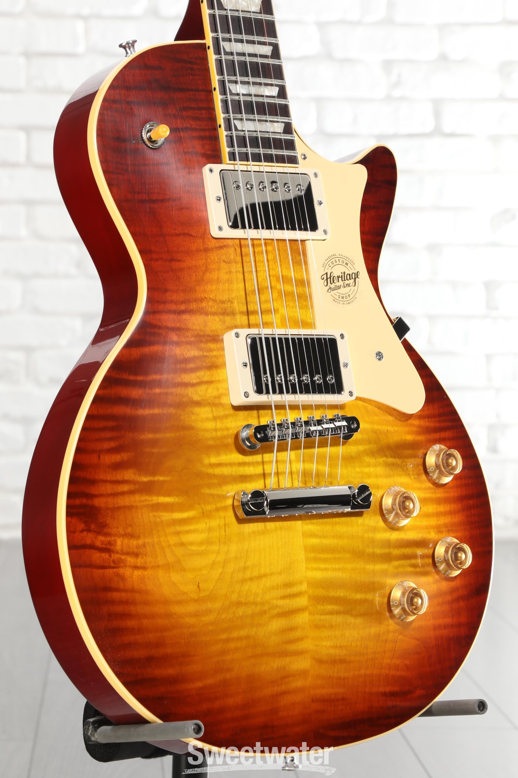 Photo of Heritage Custom Core H-150 Electric Guitar - Dark Cherry Sunburst