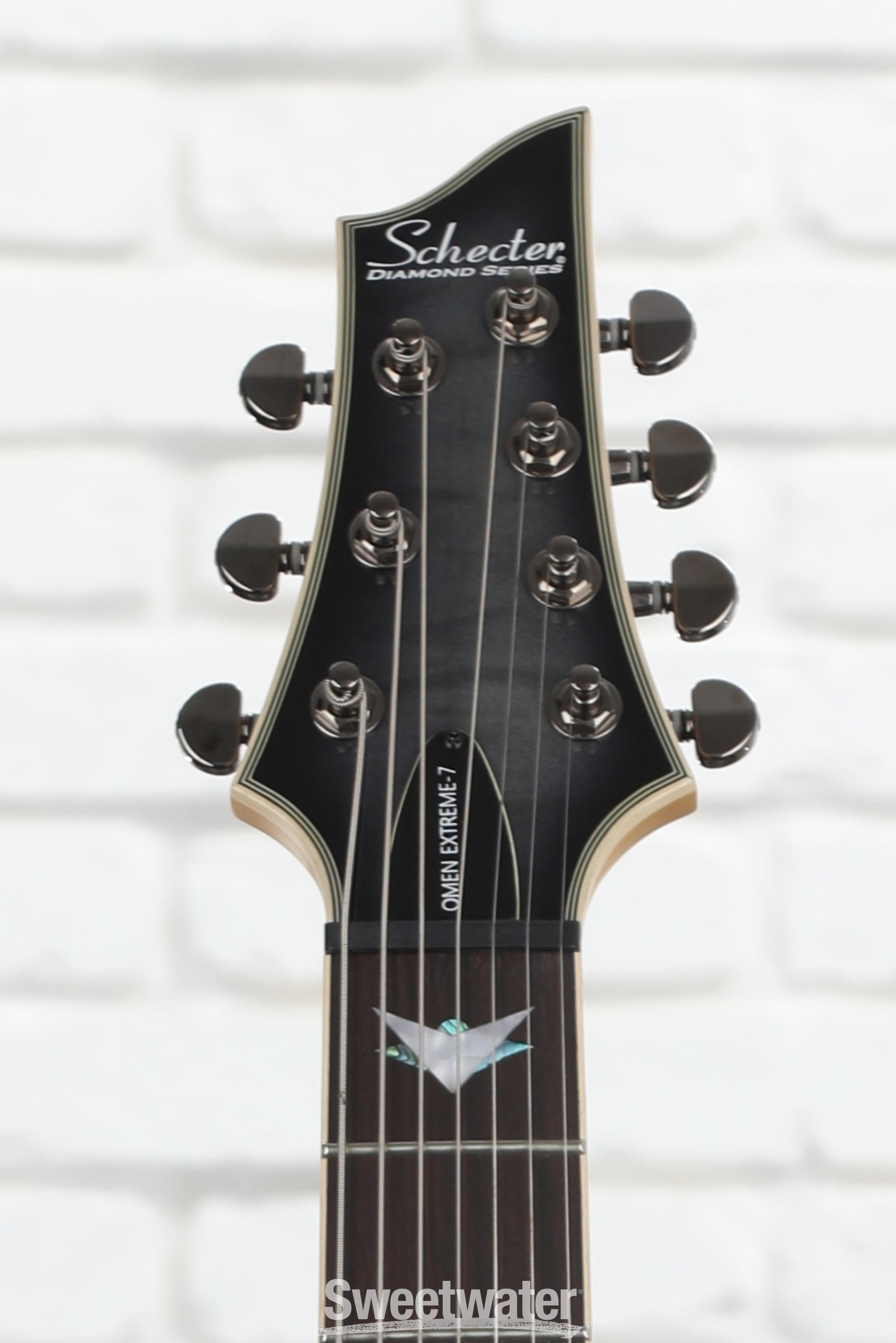 Schecter Omen Extreme-7 Electric Guitar - See Thru Black