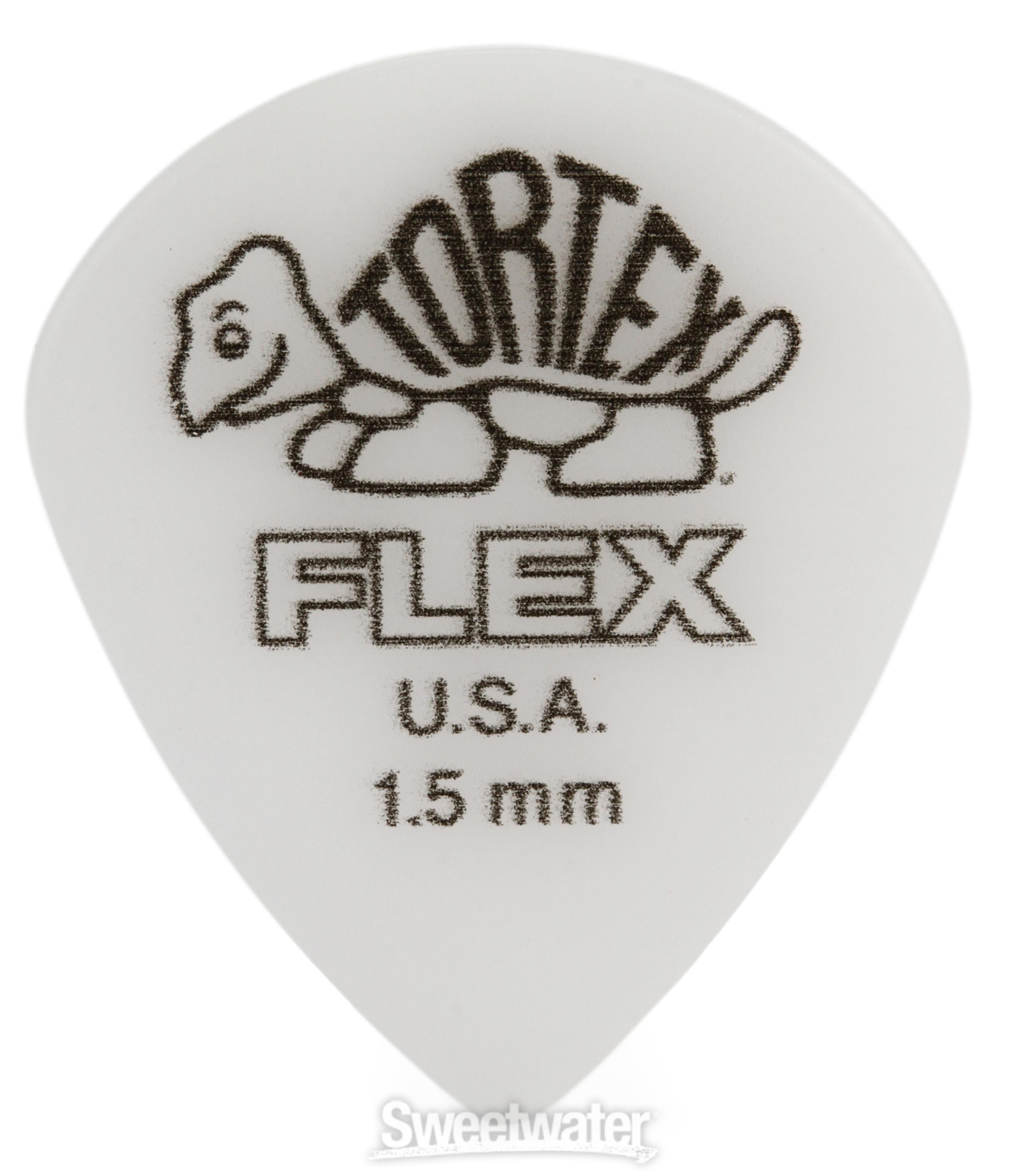 Dunlop Tortex Flex Jazz III XL Guitar Picks - 1.5mm White