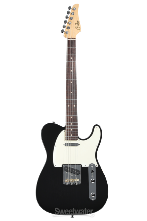 Suhr Classic T Antique Electric Guitar - Black, Light Aging