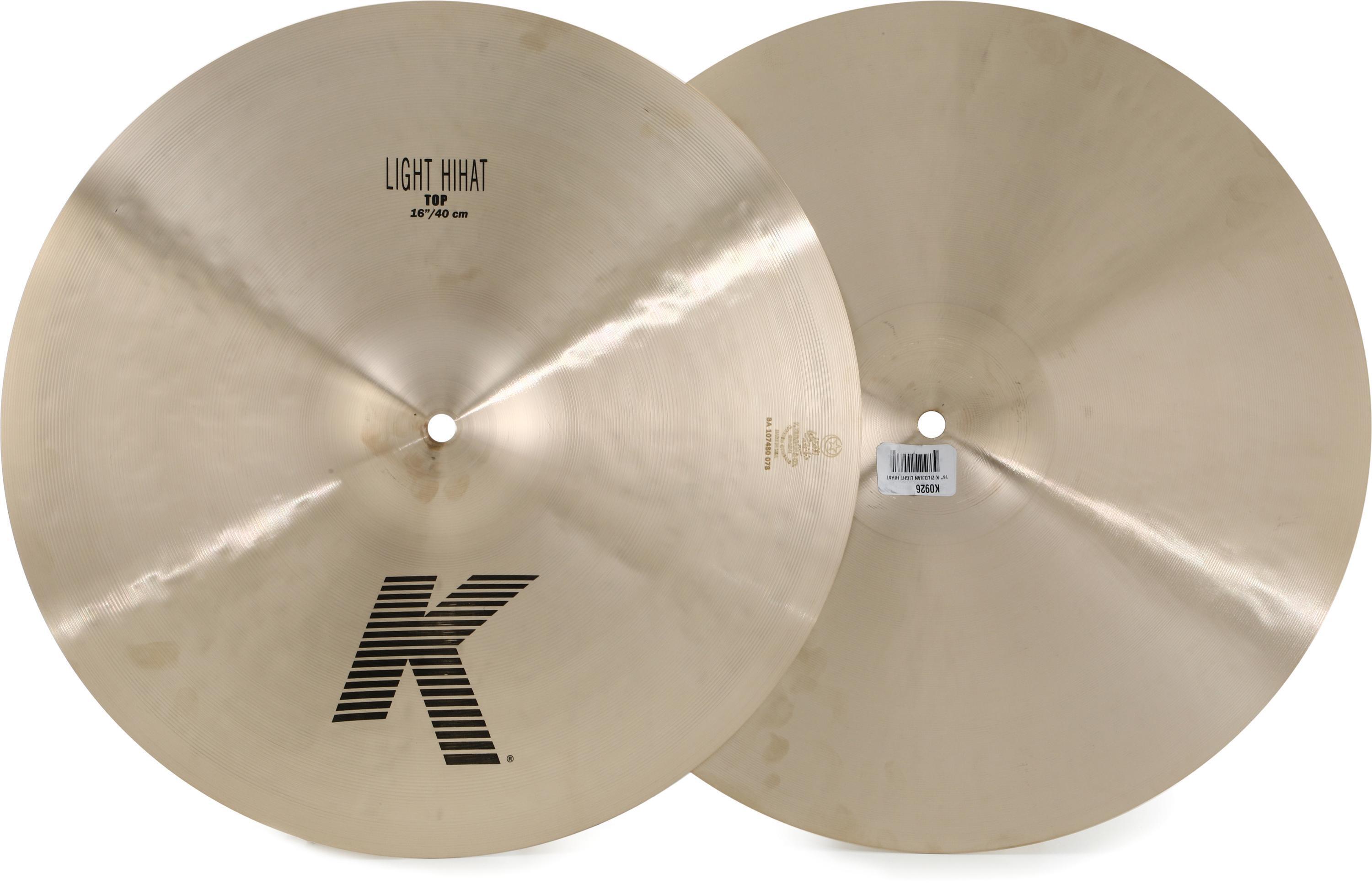 Zildjian 15 inch K Zildjian Light Hi-hat Cymbals | Sweetwater