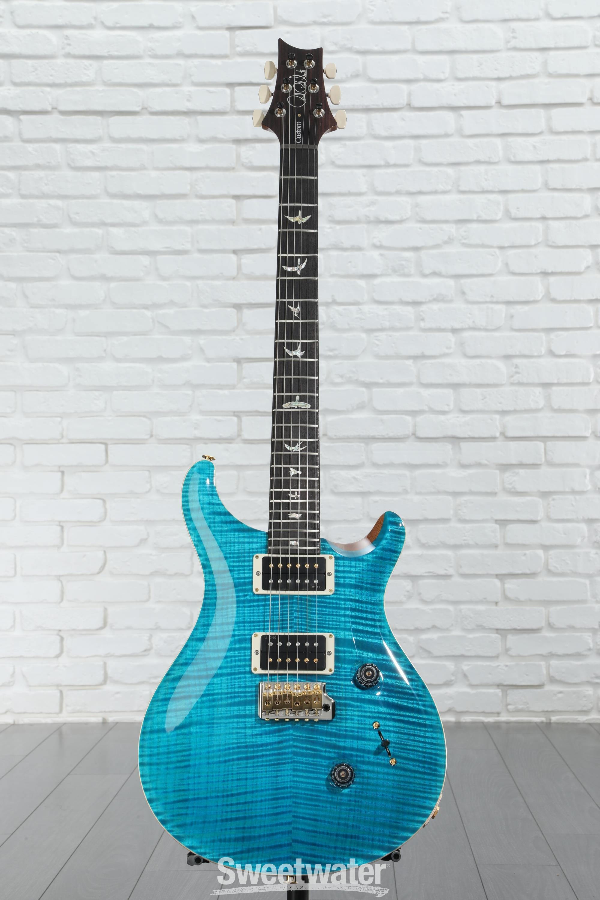 PRS Custom 24 10-Top Electric Guitar - Carroll Blue | Sweetwater