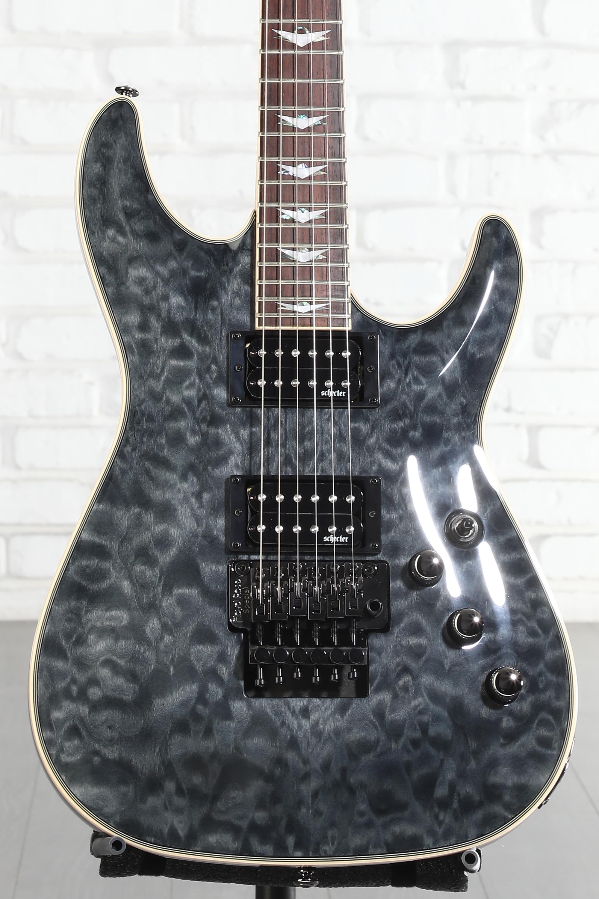 Schecter Omen Extreme-6 FR Electric Guitar - See-Thru Black