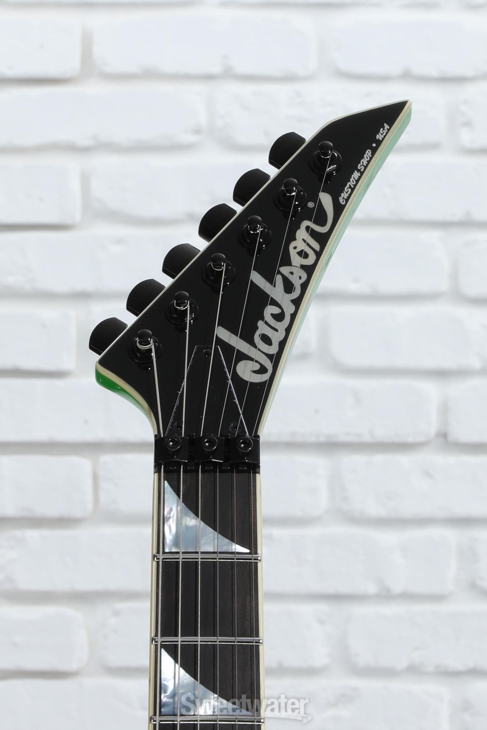 Jackson USA Custom Shop Warrior Electric Guitar - Slime Time