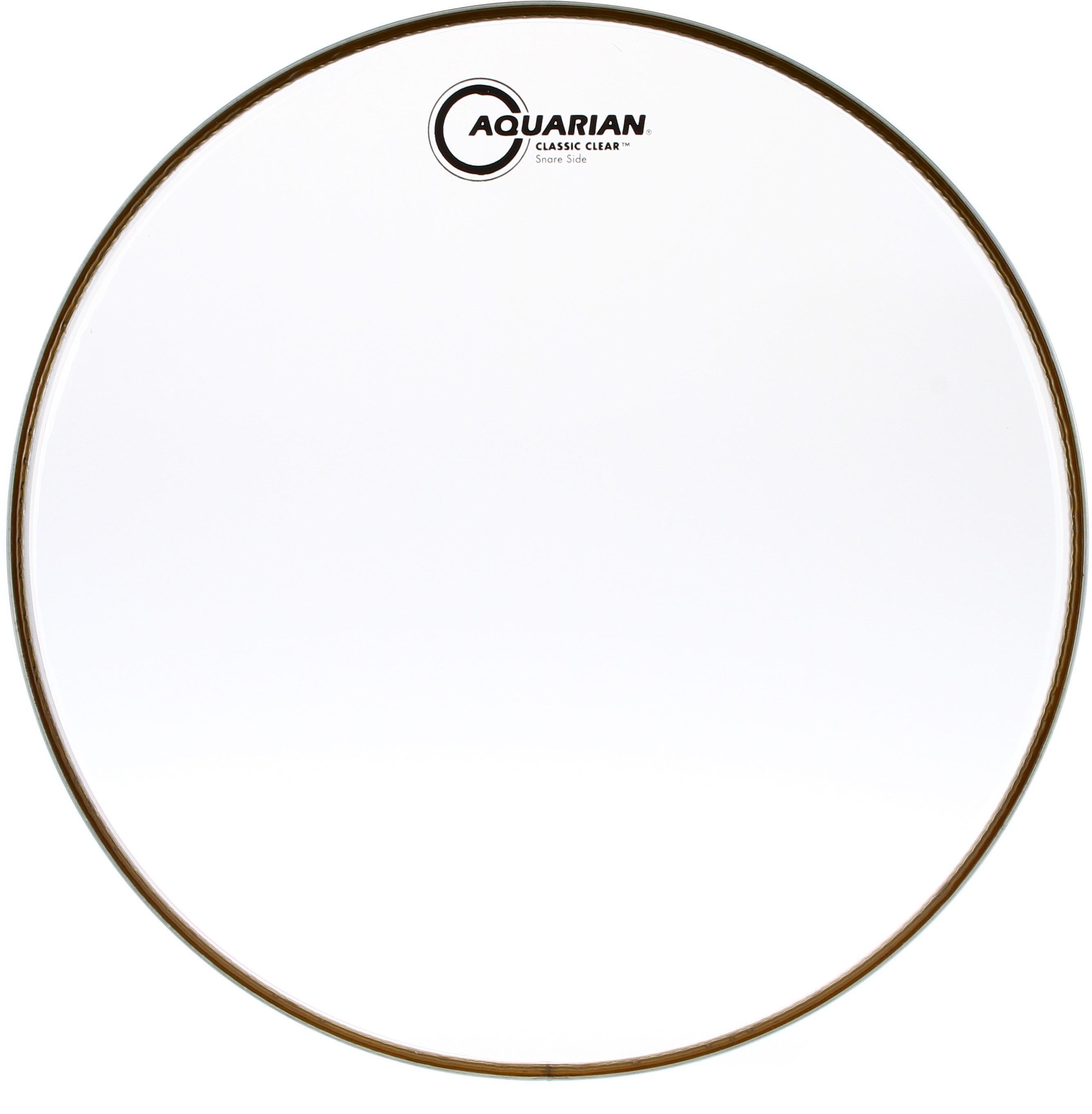 Aquarian Classic Clear Snare Side Drumhead 14 inch Sweetwater