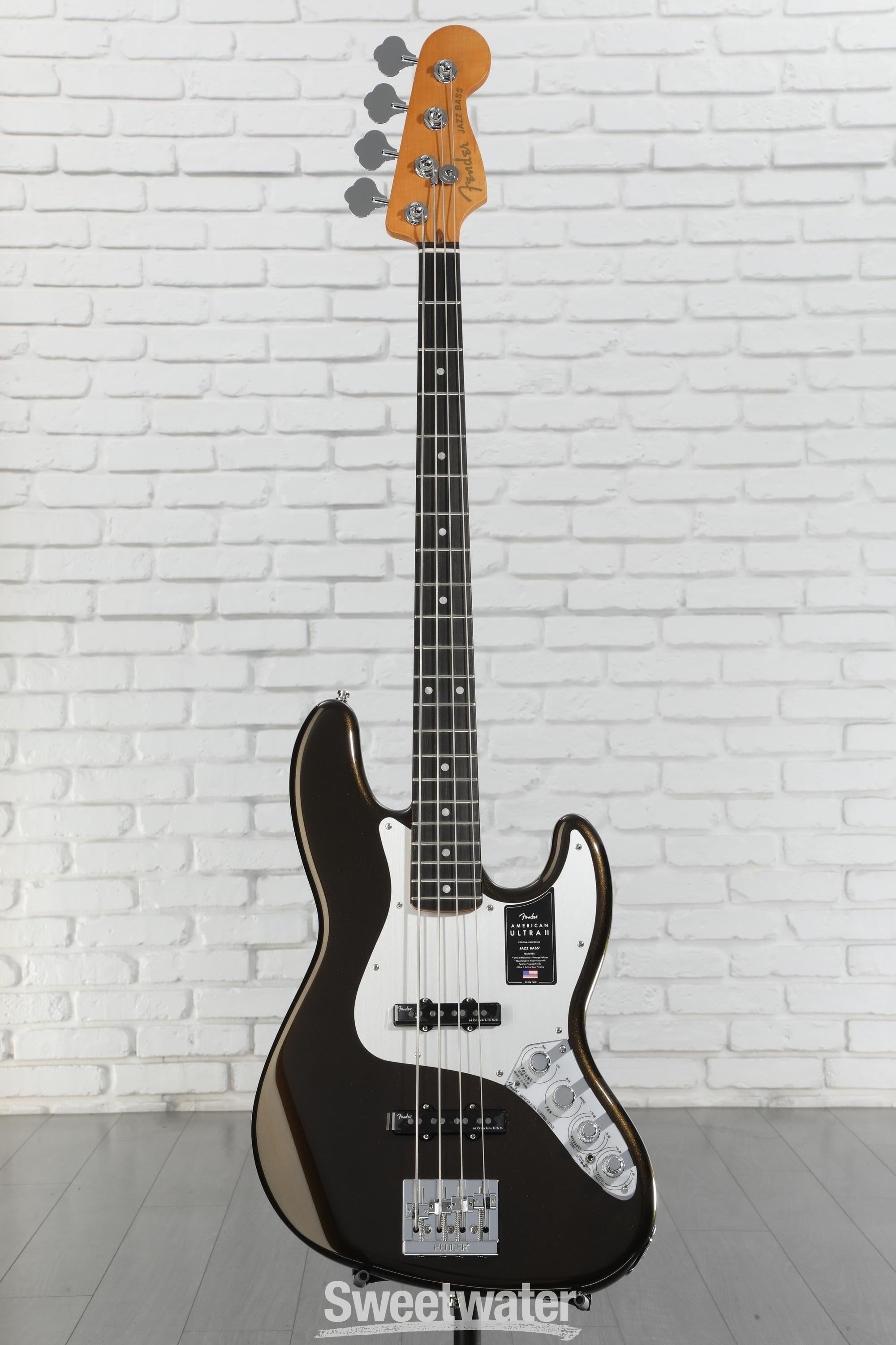 Fender American Ultra II Jazz Bass - Texas Tea, Ebony Fingerboard