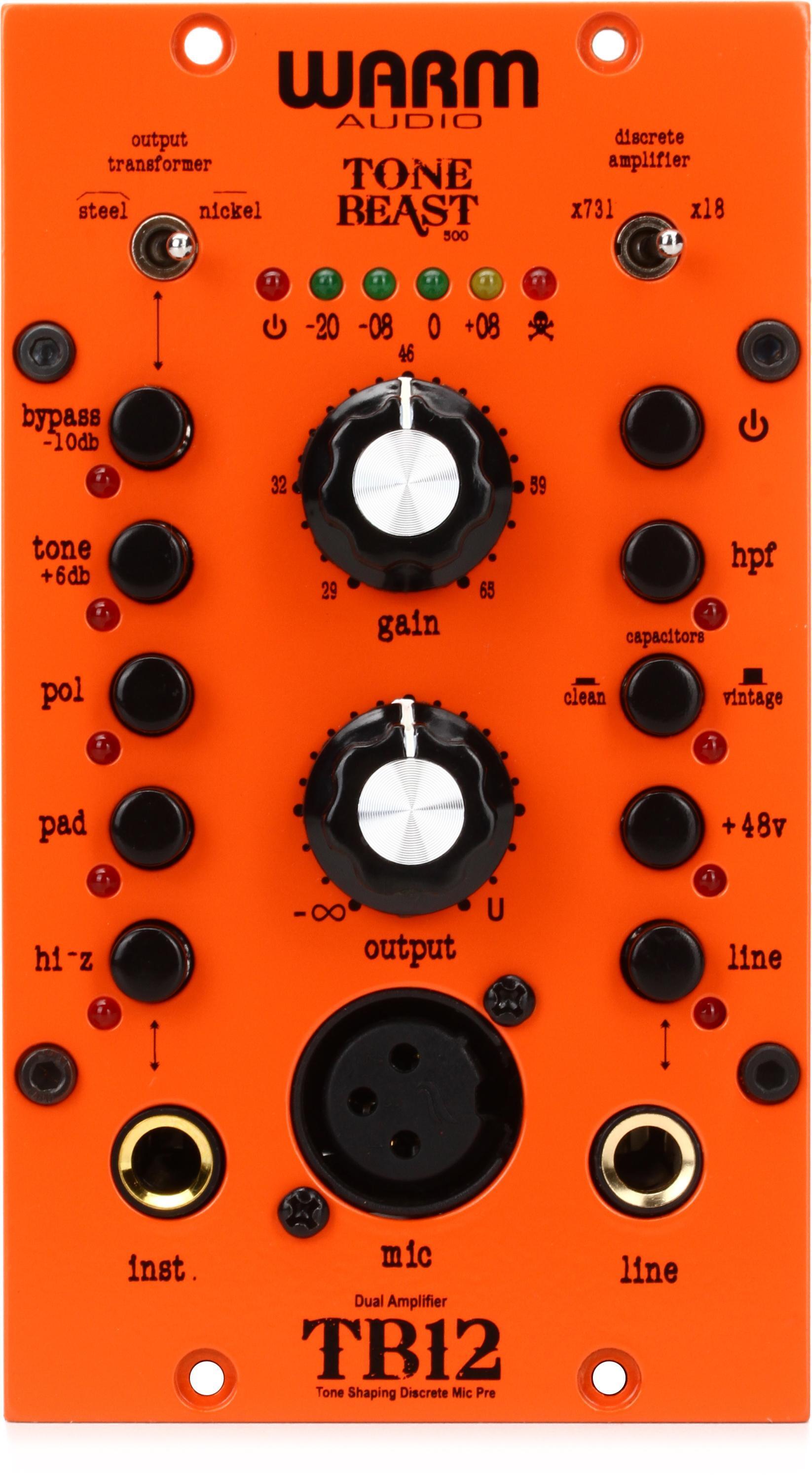 Warm Audio TB12 500 Series Microphone Preamp | Sweetwater Warm Audio TB12 500 Series Microphone Preamp | Sweetwater