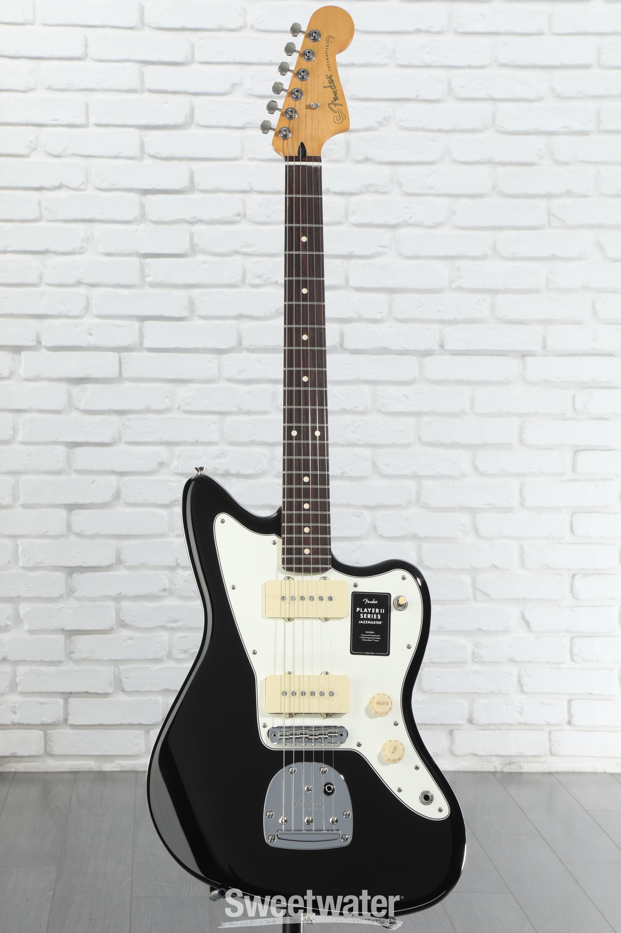 Fender Player II Jazzmaster Electric Guitar - Black | Sweetwater