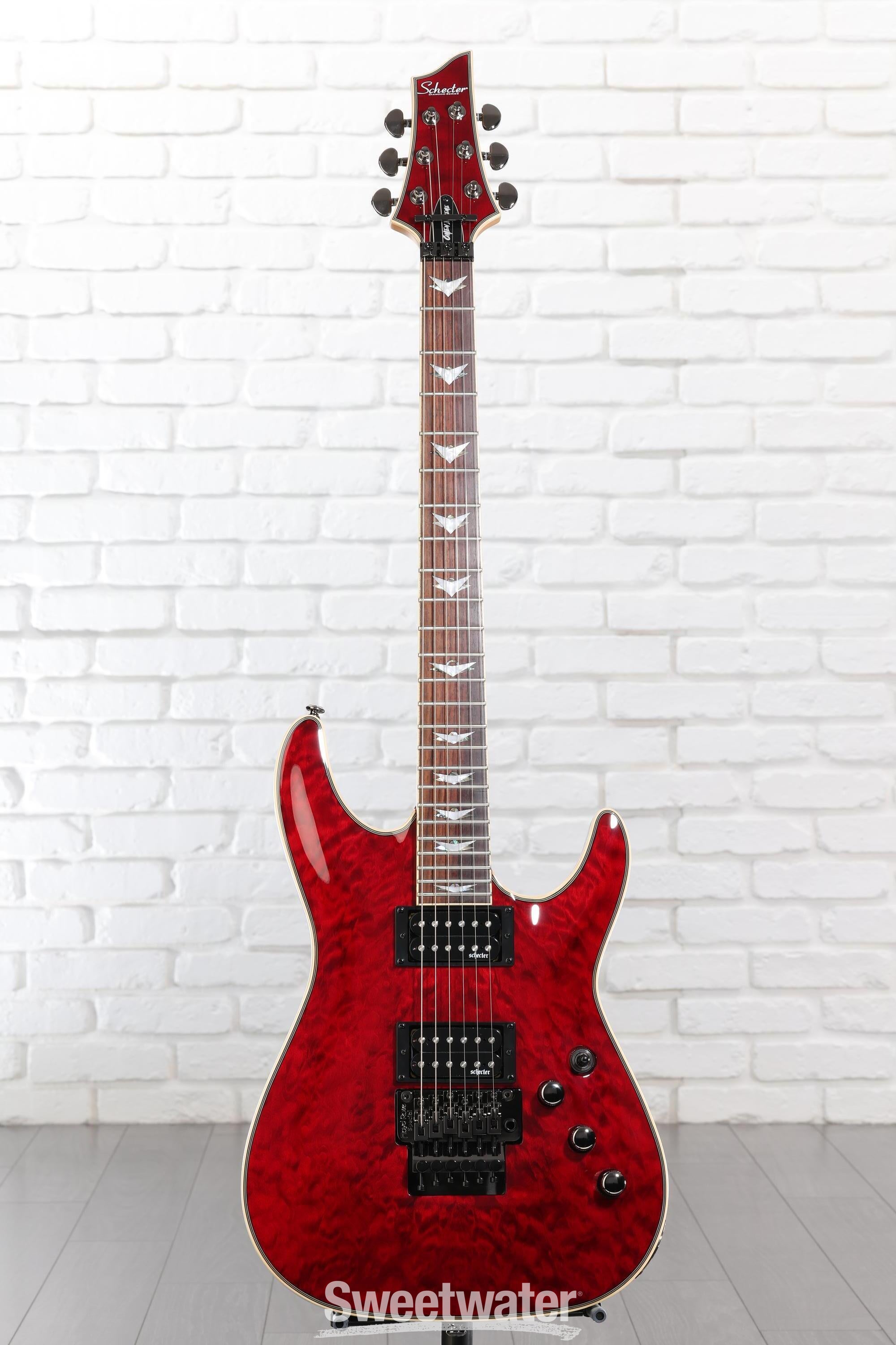 ギター SCHECTER OMEN EXTREME-6 FR Schecter Omen Extreme-6 FR Electric Guitar - Black Cherry | Sweetwater