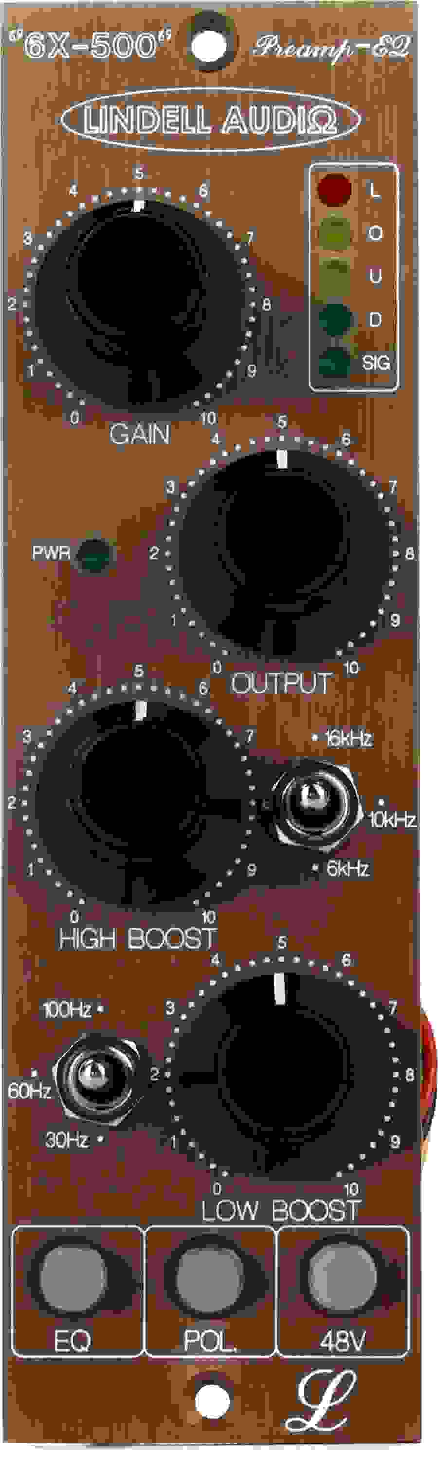 Lindell Audio 6X-500 500 Series Microphone Preamp & EQ