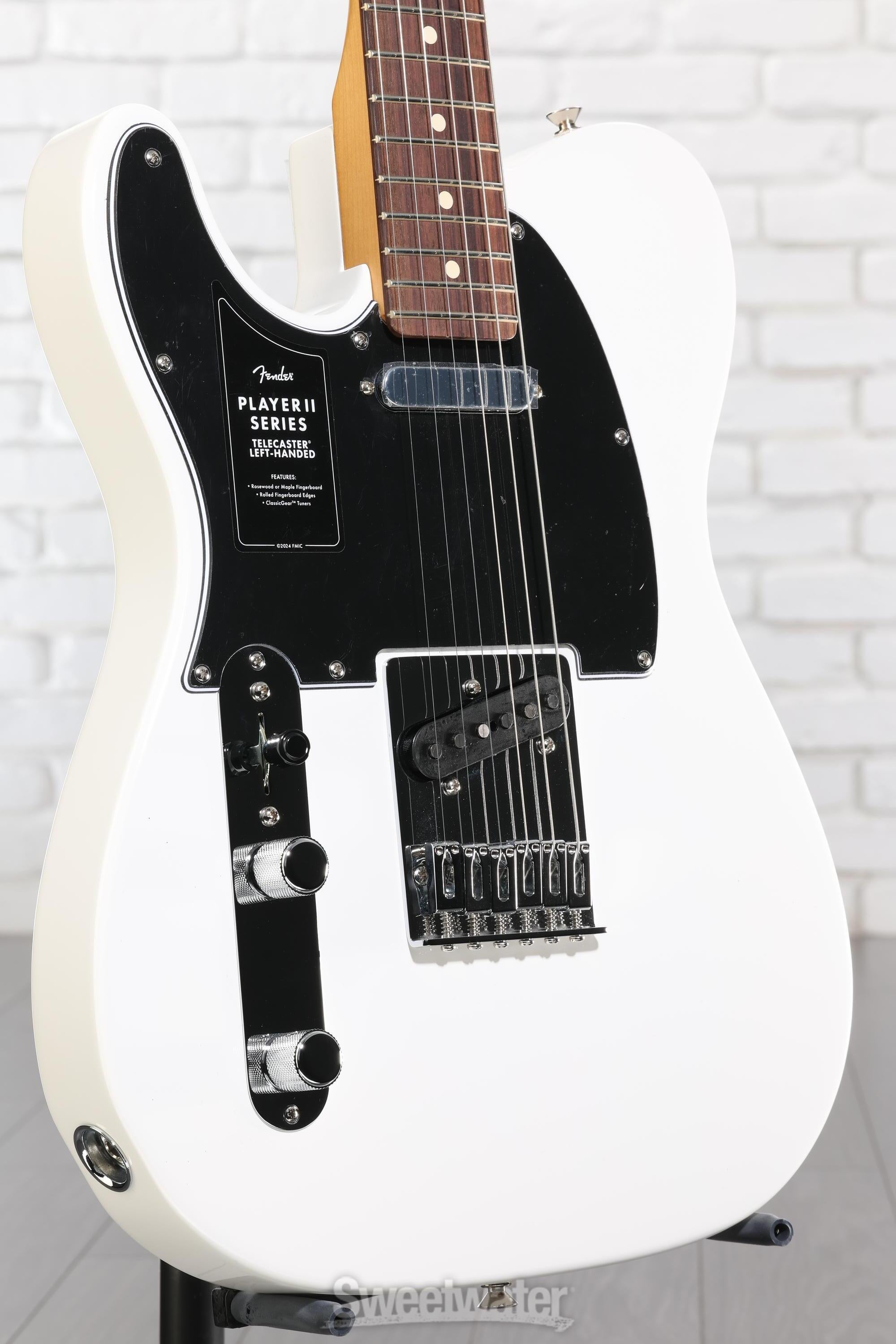Photo of Fender Player II Telecaster Left-handed Electric Guitar - Polar White with Rosewood Fingerboard