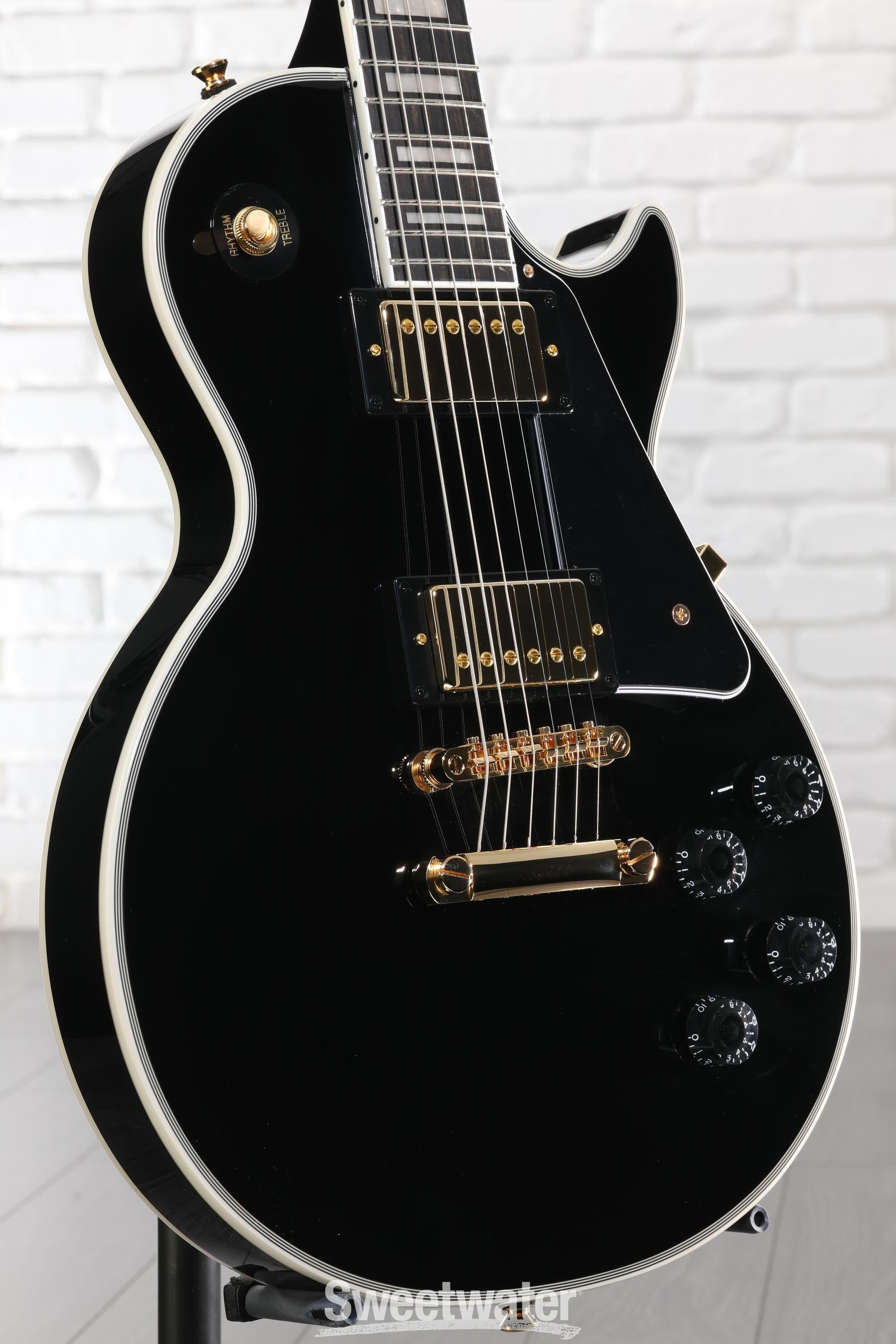 Epiphone Les Paul Custom Electric Guitar - Ebony | Sweetwater